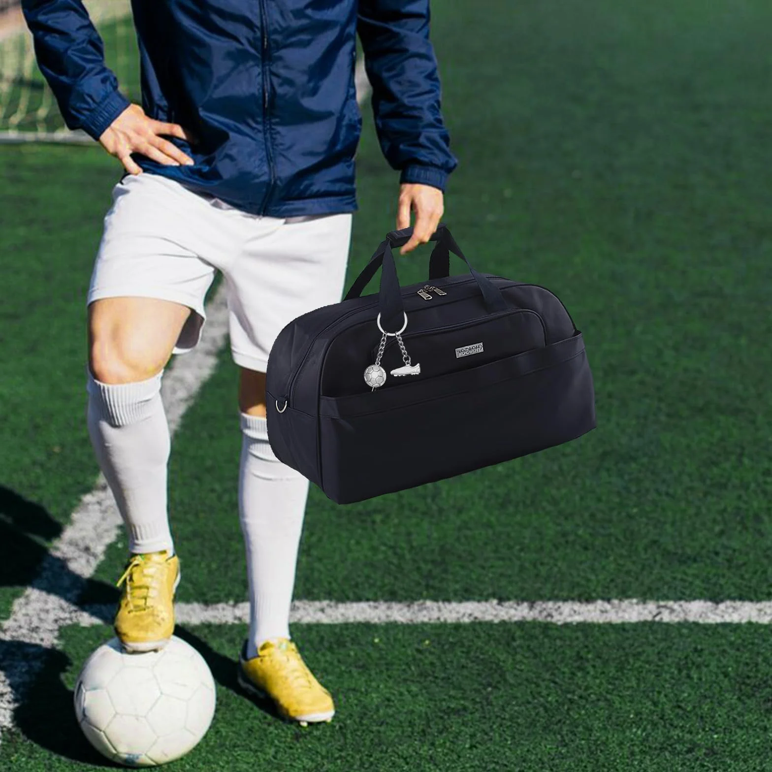Porte-clés de Football Unisexe, Porte Clés Sport Porte Clé Football, Argent Porte Clé Chaussure Football, Porte Clé Ballon de Foot pour Adultes Enfants, Porte Clef Football pour Ccadeaux Créatifs
