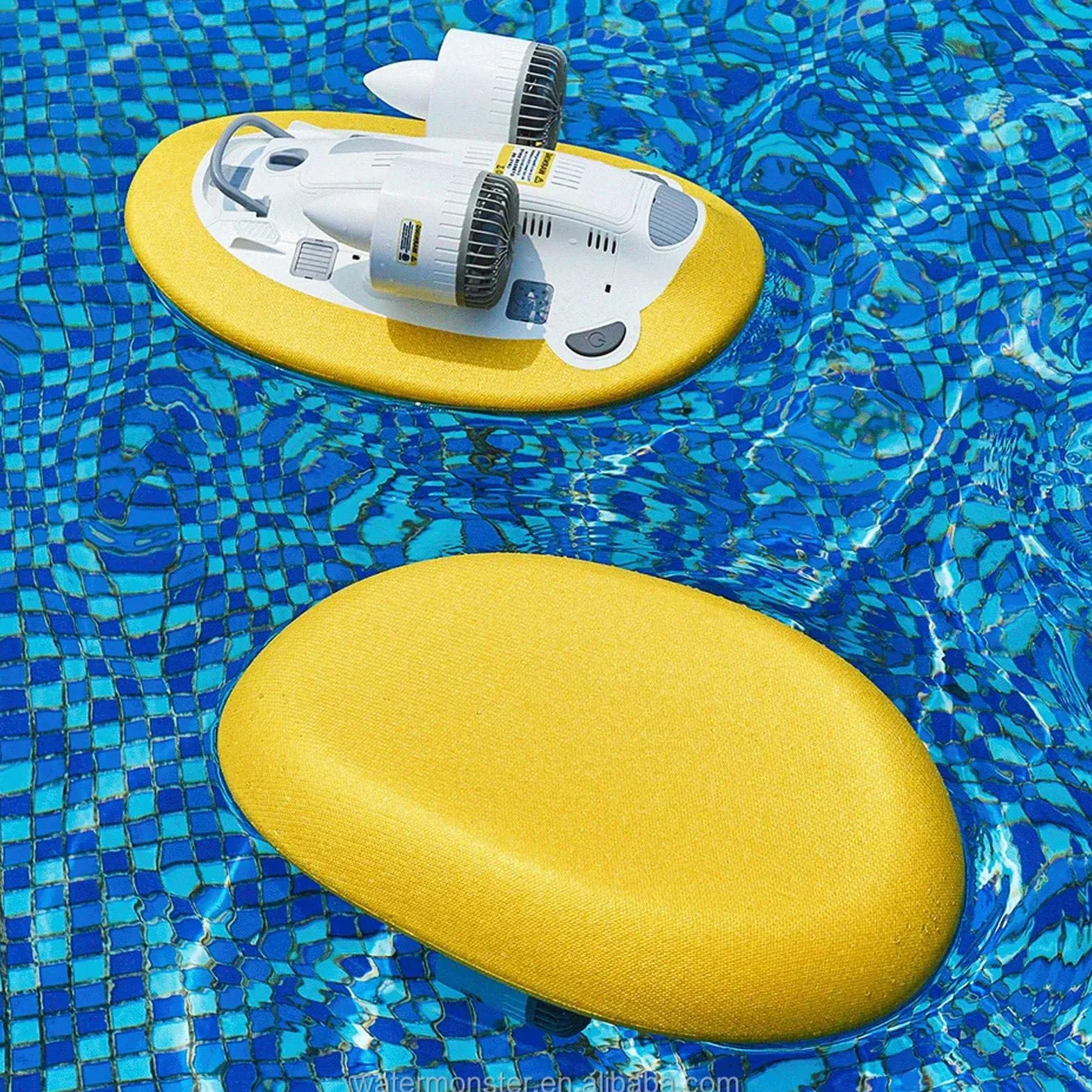 RayGenius Scooter éLectrique sous-Marin 300w 60 Minutes Equipement De PlongéE sous-Marine Piscine Enfants Adultes Scooter De Mer,BatteryX2
