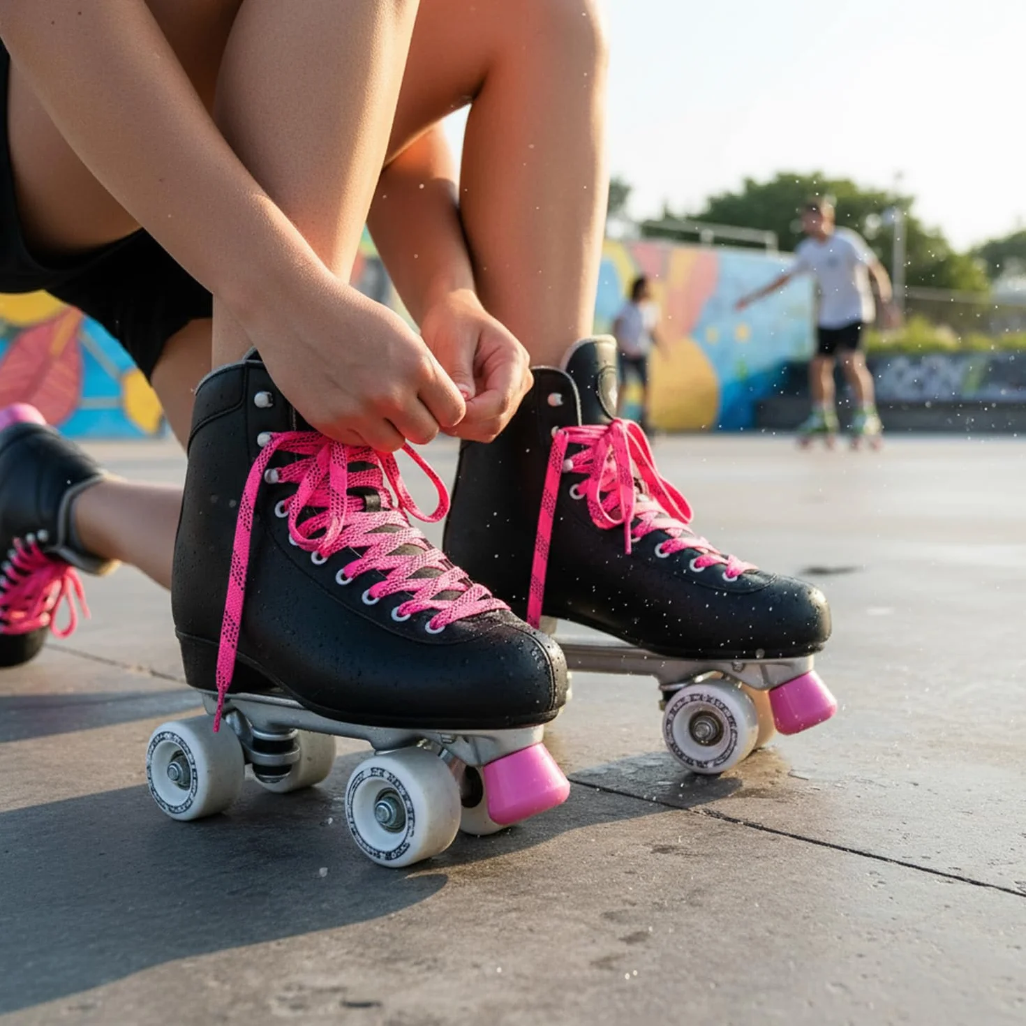 Lacets de Hockey Cirés, Tissés étroitement pour Patins à Roulettes, Imperméables Anti-Neige et Glace
