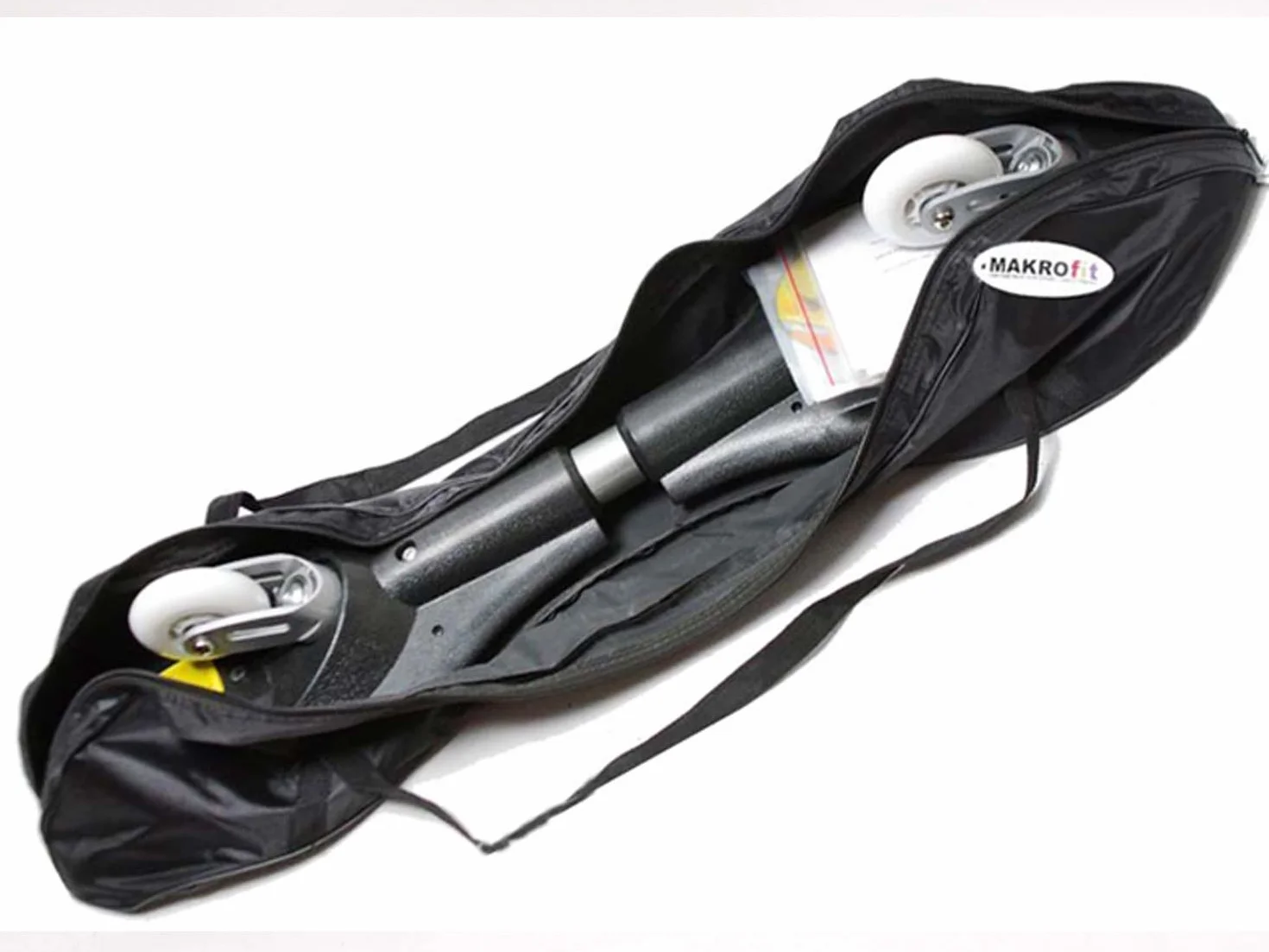MAXOfit® Waveboard Mini « Luna », charge max. 100 kg , roues lumineuses et sac inclus - 72cm x 19,5cm x 11cm
