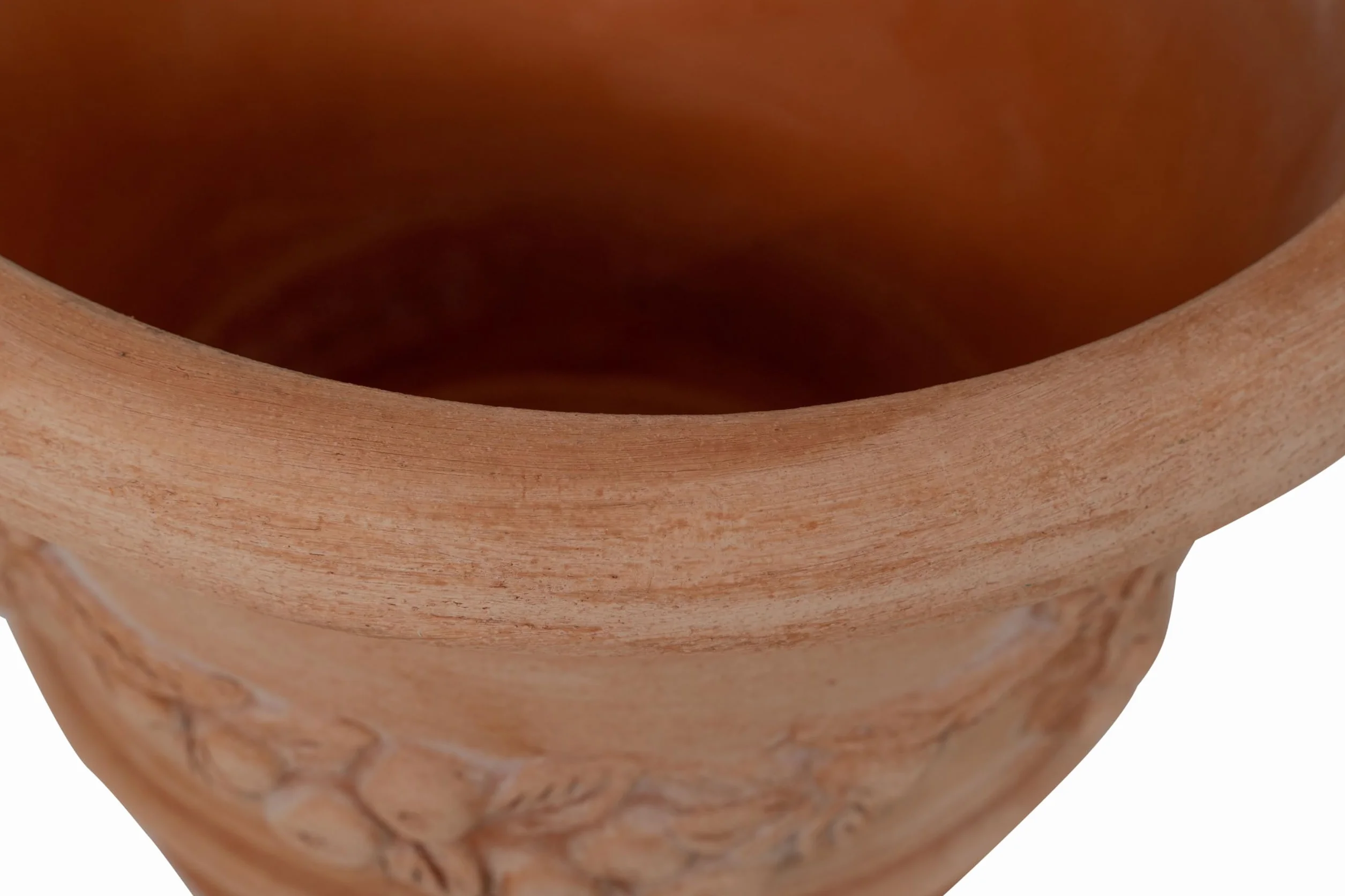 Vase en terre cuite Toscane L40xPR40xH30 - Grand pot extérieur intérieur - Made in Italy