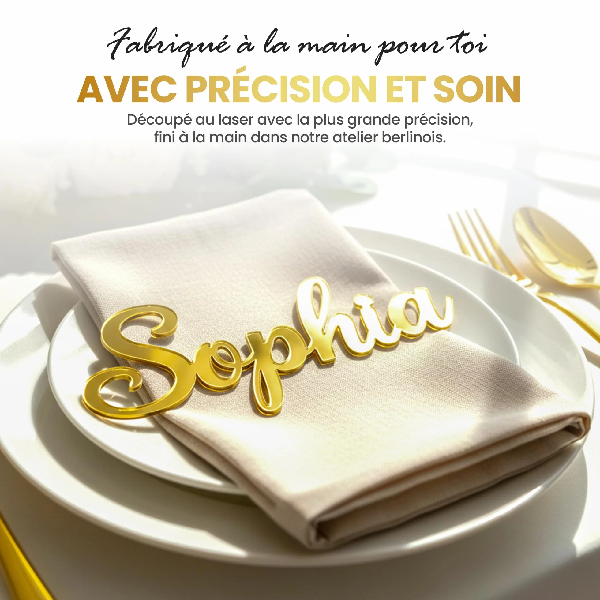Plaque Porte Personnalisée en Bois & Acrylique Effet 3D – Déco Murale Enfant – TIEFENWERK®