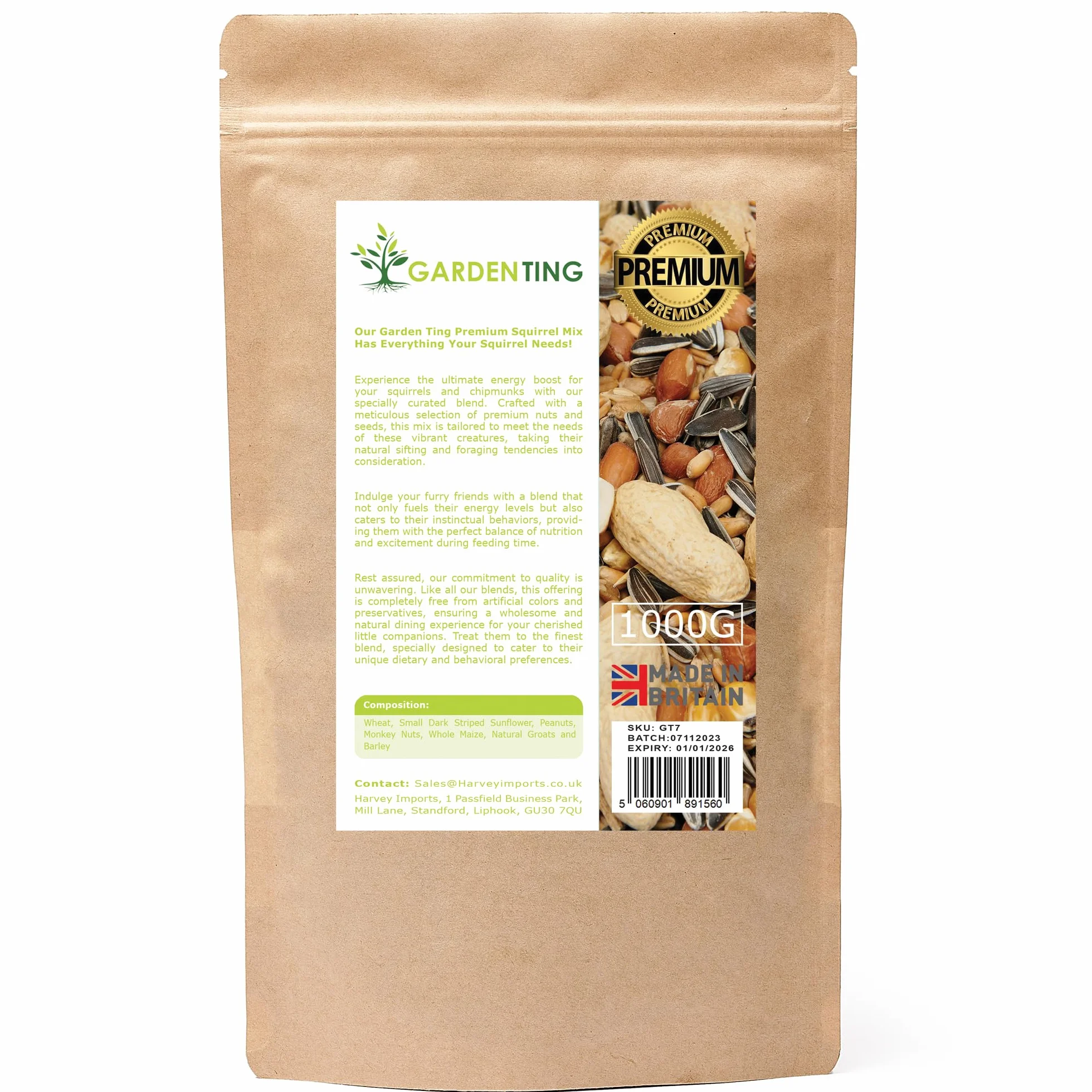 Mélange d'écureuil 1000 g