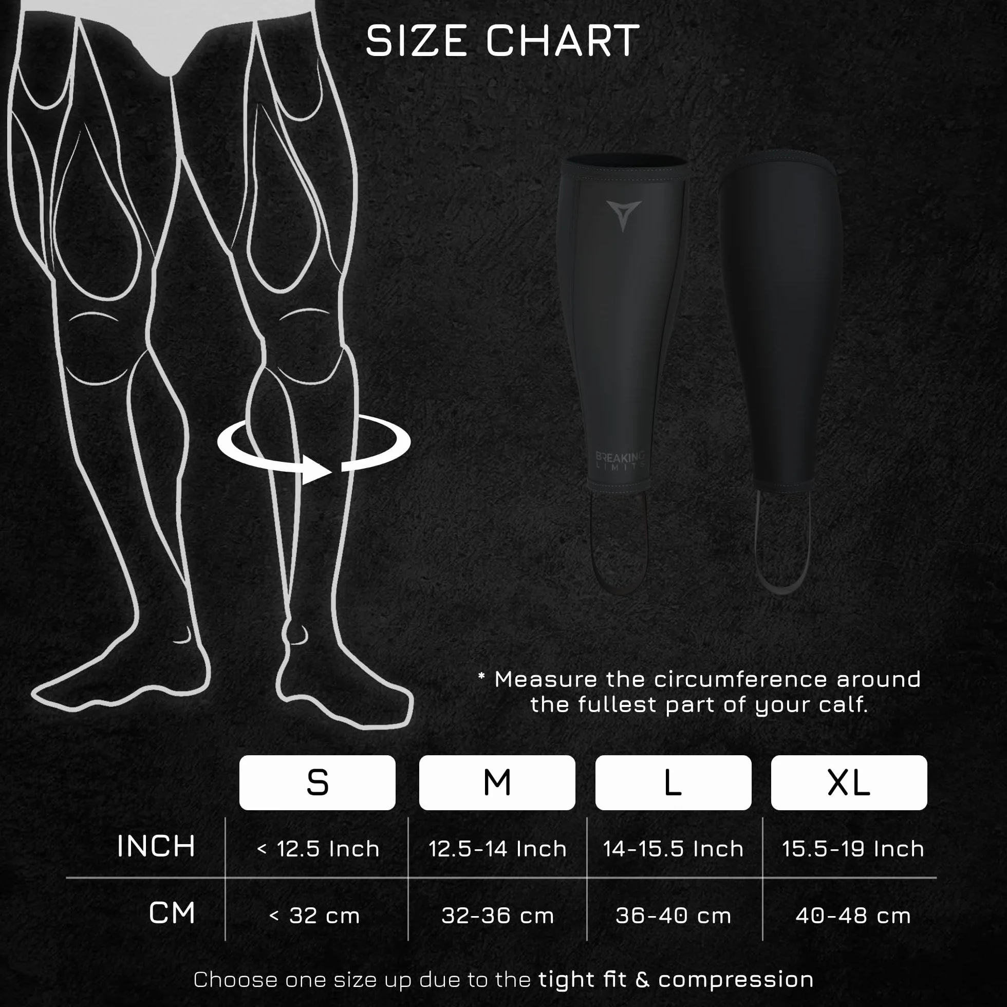 BREAKING LIMITS Deadlift Shin Guards - Bandage de Mollet en néoprène - Chaussettes Deadlift - Protège-Tibias - Saut à la Boxe pour Homme et Femme - Protection des Tibias