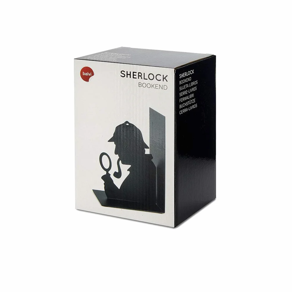 Balvi Sherlock Serre-Livres décoratifs en métal Noir Design Original