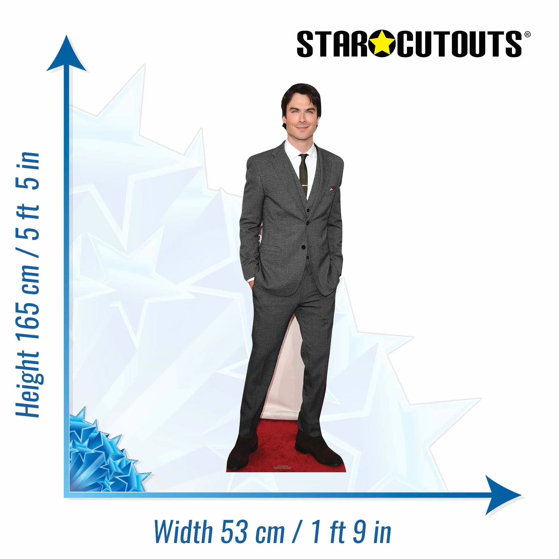 Figurine Ian Somerhalder en carton taille réelle 165cm