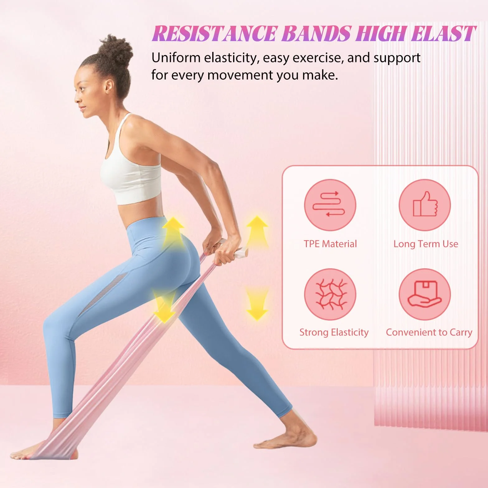 Pilates Yoga Kits,Ensemble Pilates Maison,Bande De Résistance,Pilates Accessoires pour Pilates,Anneaux de Pilates pour Jambes,Bras et Cuisses