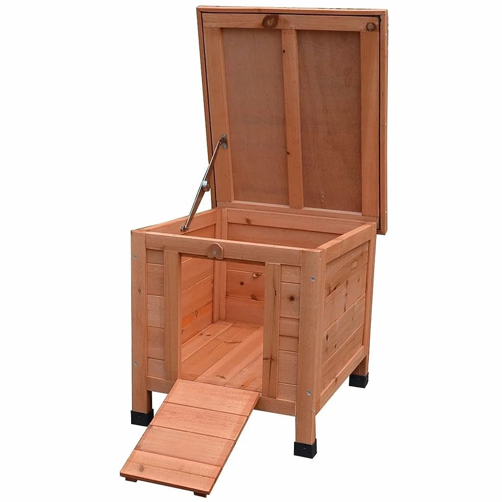Melko Maison pour hérisson 50 x 45 x 43 cm Marron vert résistante hiver