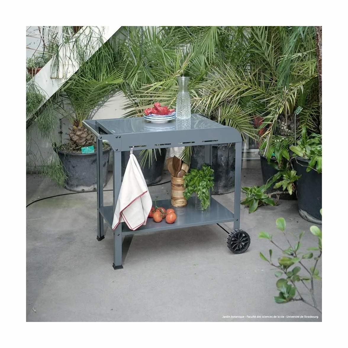 Desserte Gris 91.5x50.2x80cm GS168G