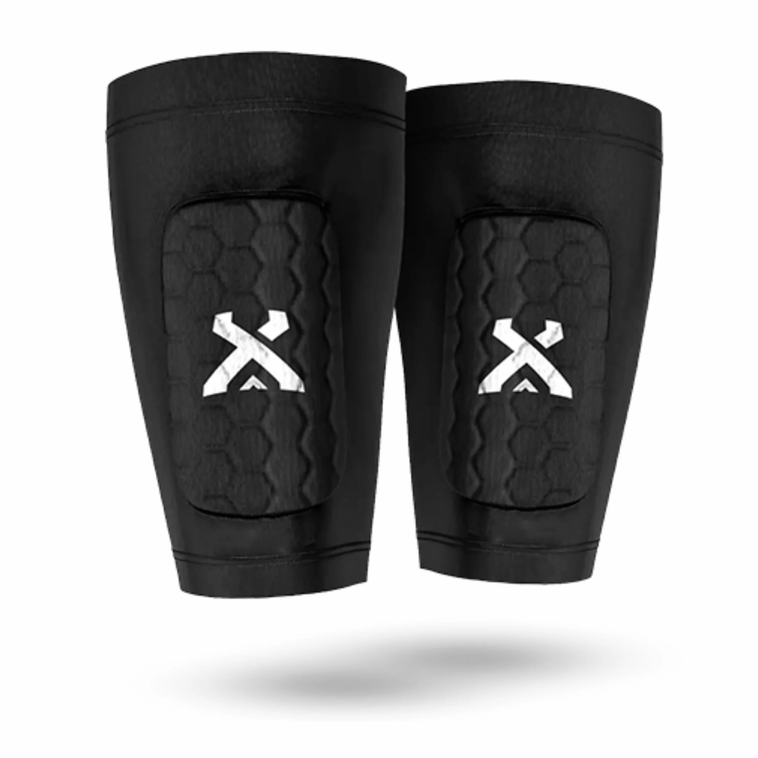 GEARXPro - Protège-Tibias Football avec Manchon de Maintien - Rembourrage EVA Antichoc - Légers, Respirants et Ergonomiques