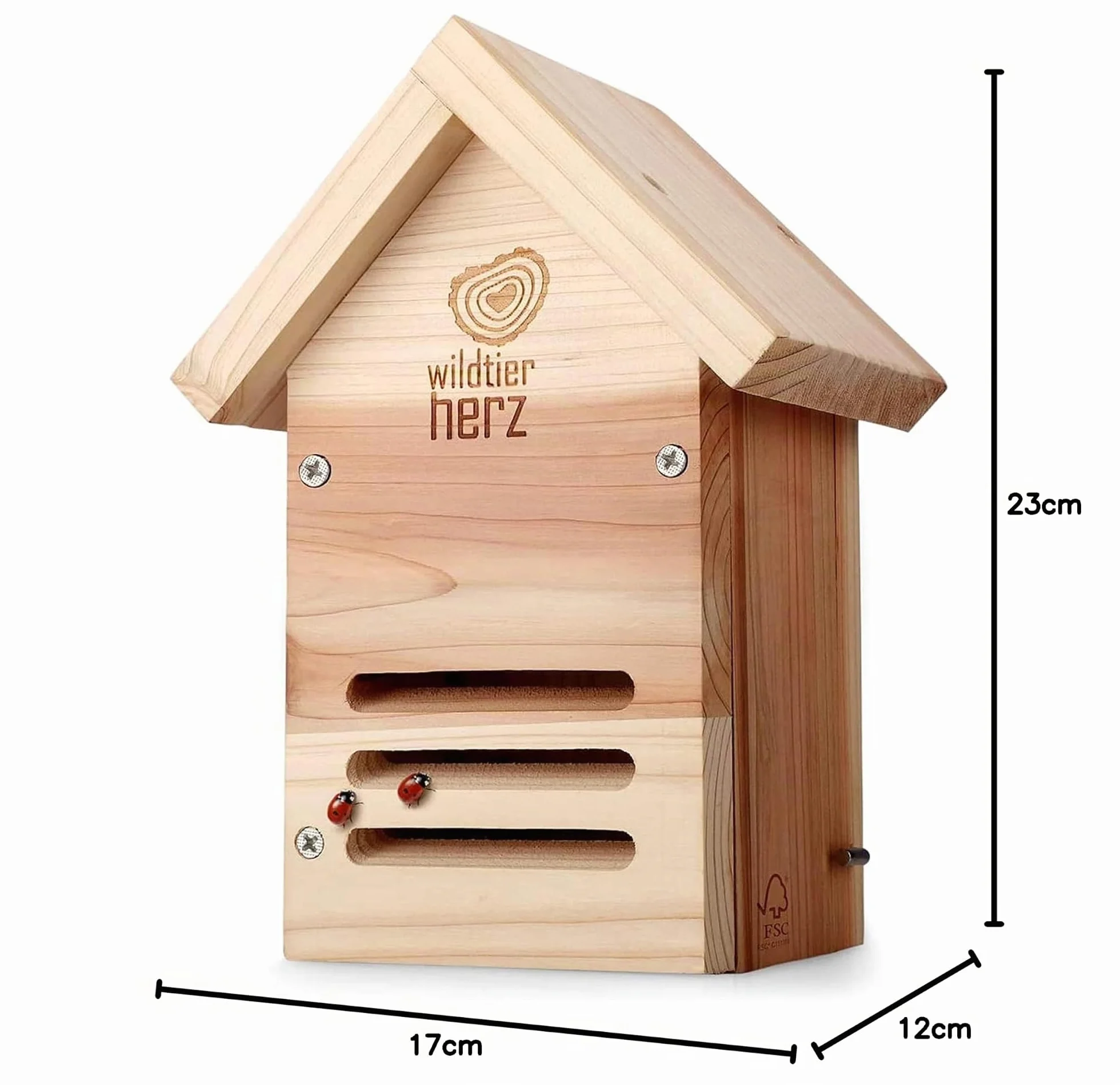 Hôtel à Coccinelle en Bois Imperméable Résistant Aux Intempéries pour Insectes