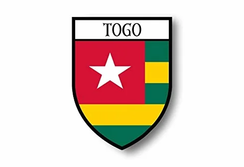 Akachafactory Autocollant Sticker Voiture Moto Blason Ville Drapeau Togo togolais