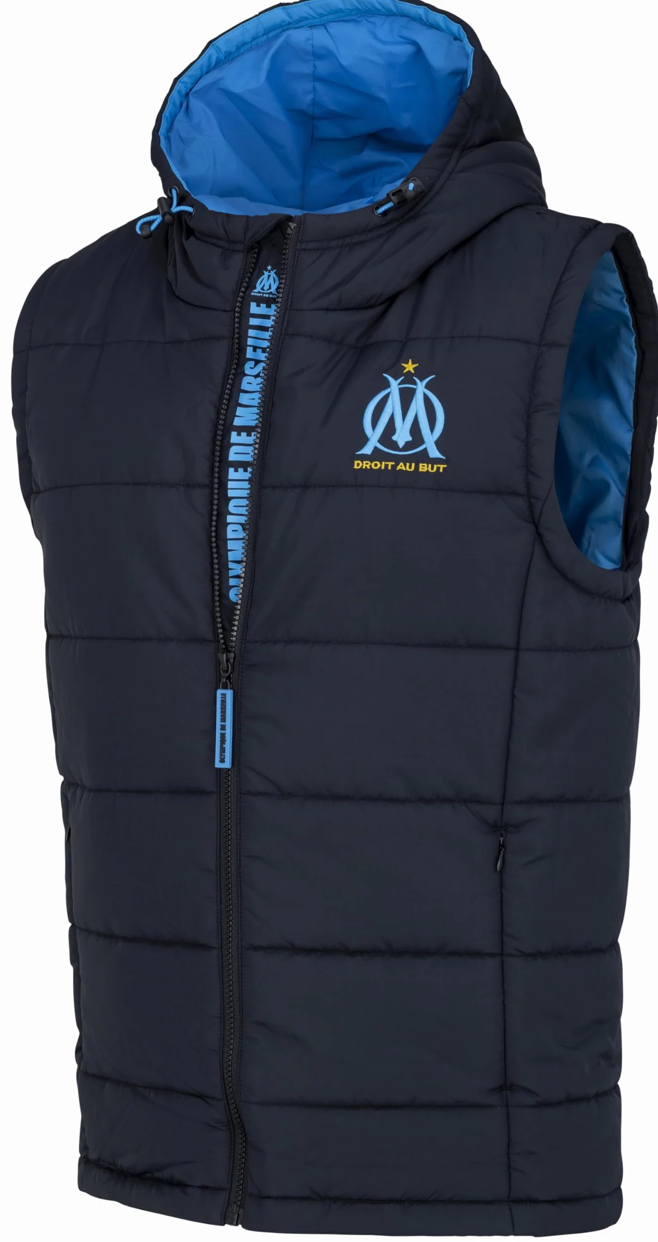 OLYMPIQUE DE MARSEILLE Doudoune sans Manche Om - Collection Officielle