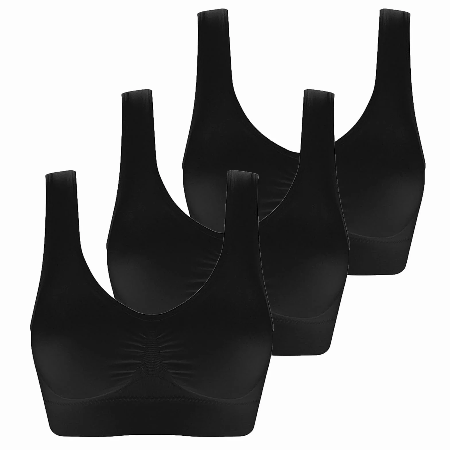 Soutien-Gorge Grande Taille Pleine Tasse sans Bretelles Dos Nu Femme Sport