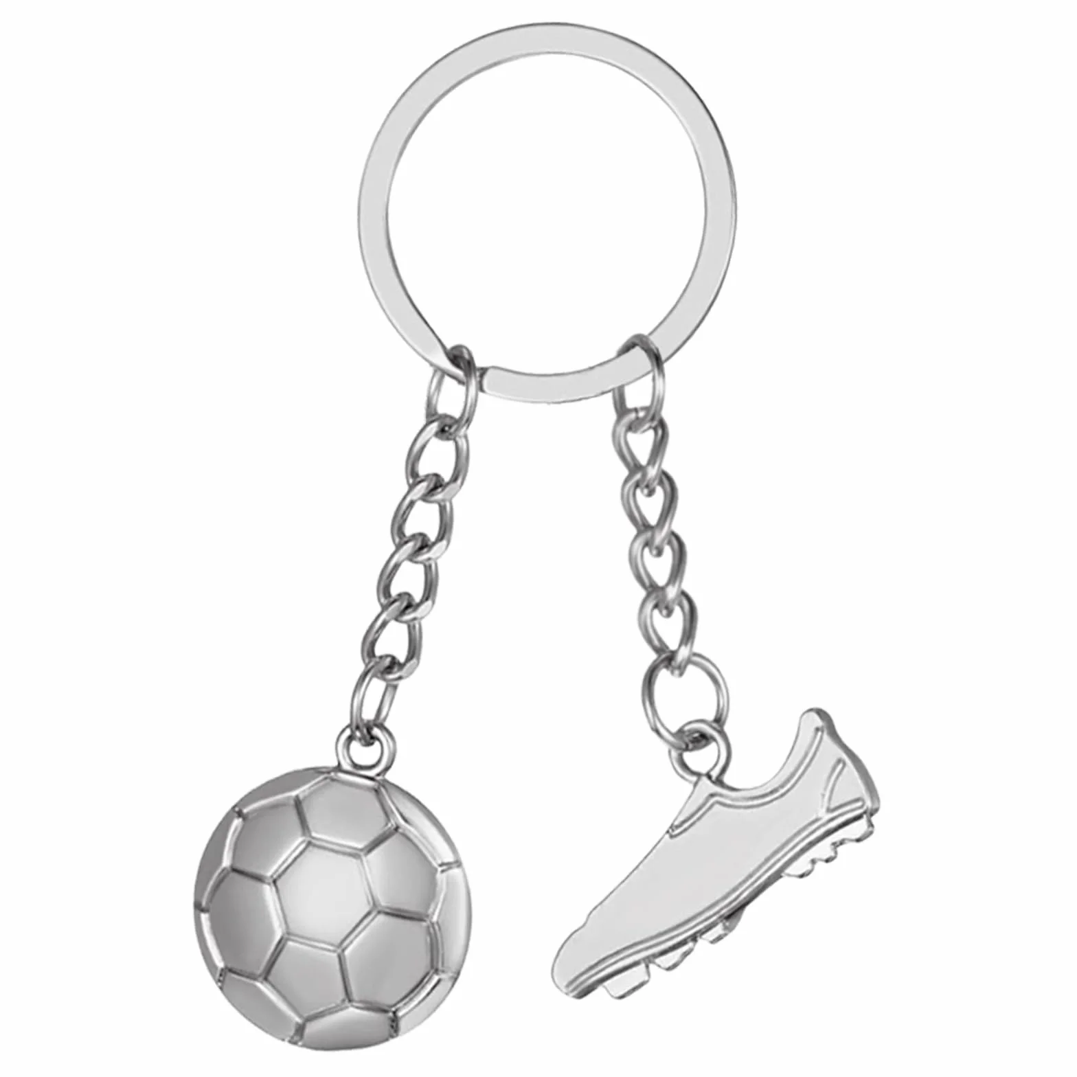 Porte-clés de Football Unisexe, Porte Clés Sport Porte Clé Football, Argent Porte Clé Chaussure Football, Porte Clé Ballon de Foot pour Adultes Enfants, Porte Clef Football pour Ccadeaux Créatifs