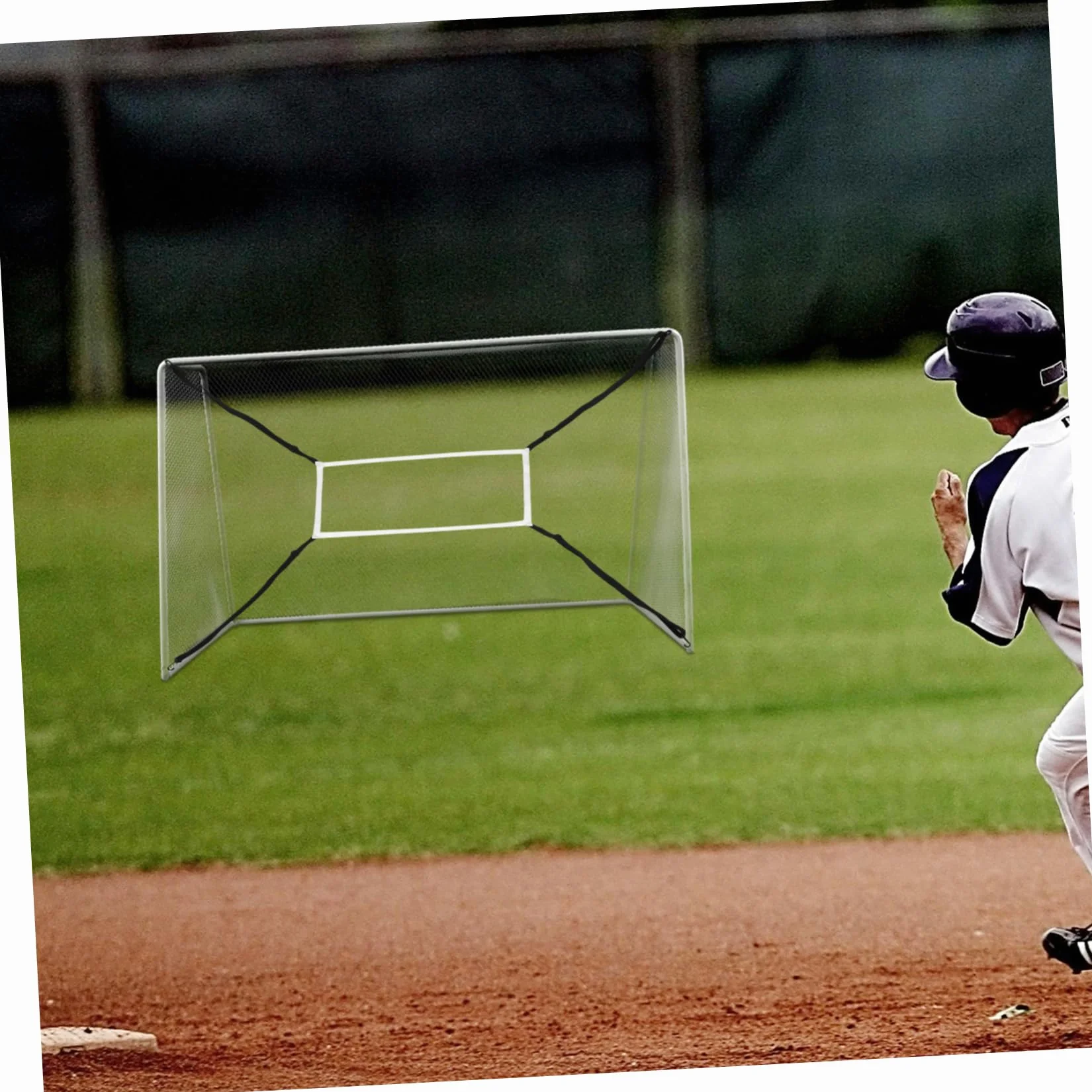 Kisangel Filet D'entraînement Lancer et Frappe pour Baseball et Softball en Polyester Hauteur Réglable, Cible de Lancer pour Entraînement Sportif