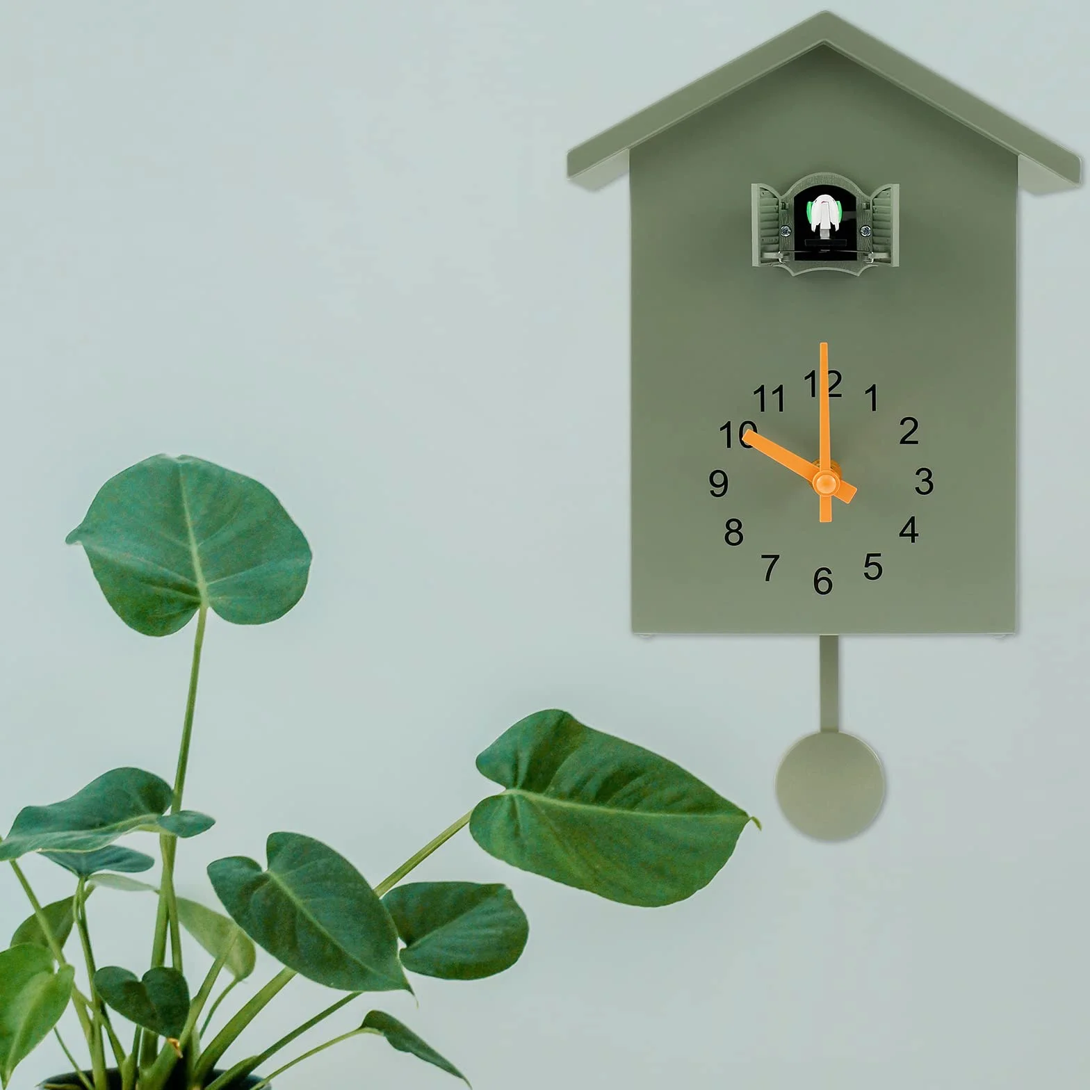 Horloge à coucou moderne murale avec pendule et carillon, décoration maison salon cuisine bureau