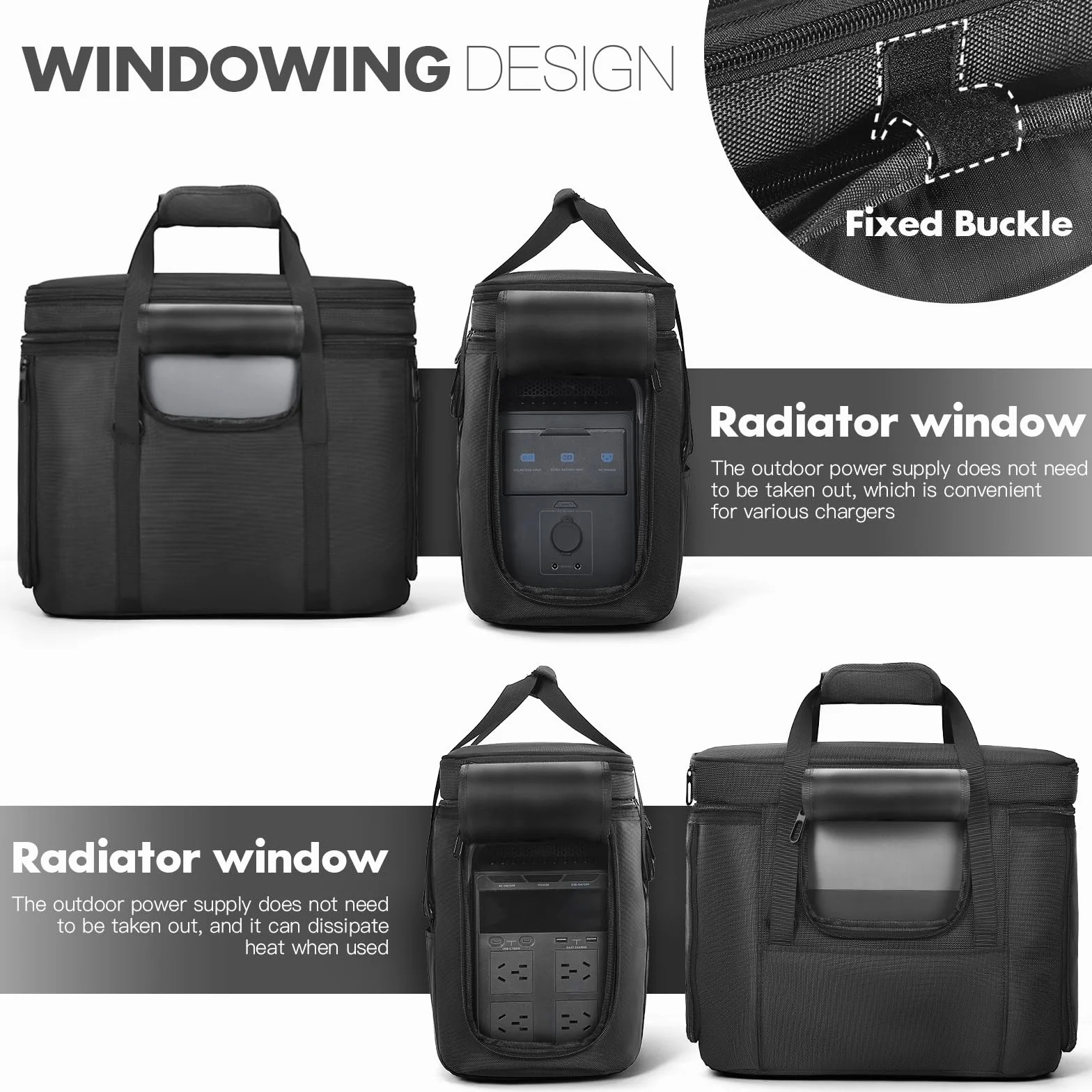 Sac de Transport Compatible ECOFLOW Delta 3 Plus Centrale Électrique Portable, Sac de Rangement pour Delta 2 Générateur Solaire