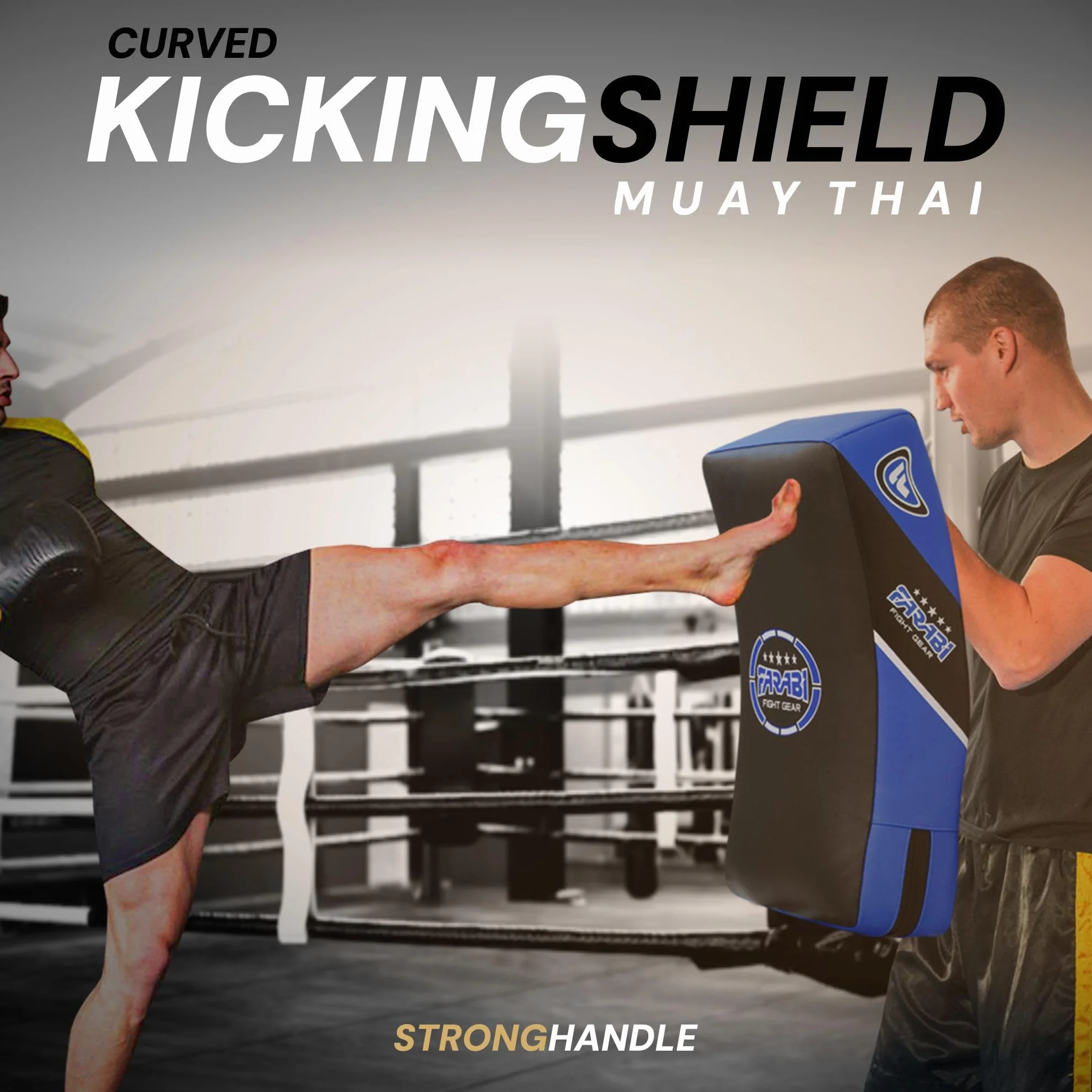 Farabi Sports Bouclier de Frappe MMA Muay Thai Arts Martiaux Hook & Jab Boxe Bouclier Training Target pao Kick Frappe Bouclier pao x 1 unité