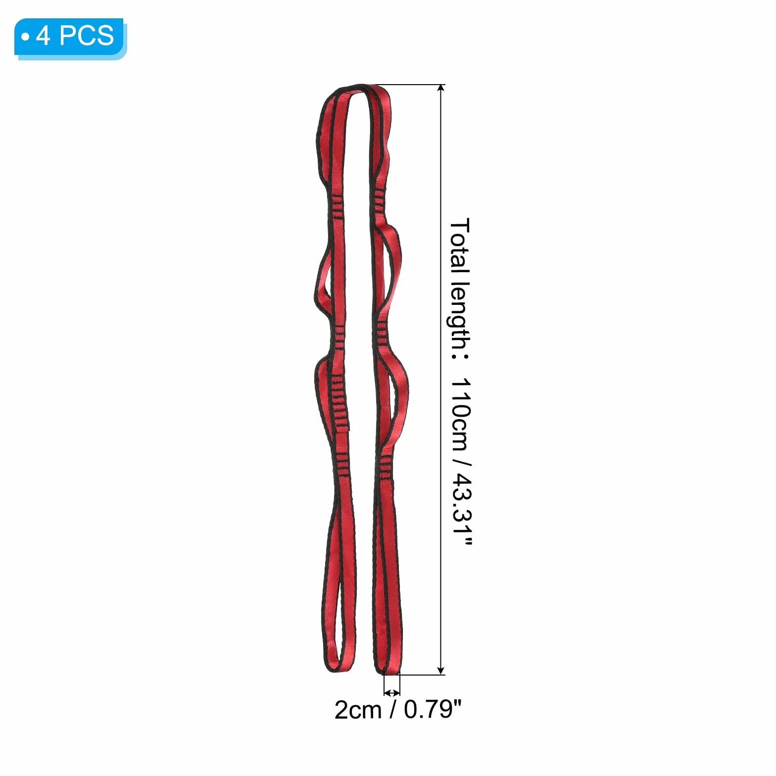 PATIKIL Sangle d'escalade robuste en nylon réglable avec boucles pour hamac de yoga aérien