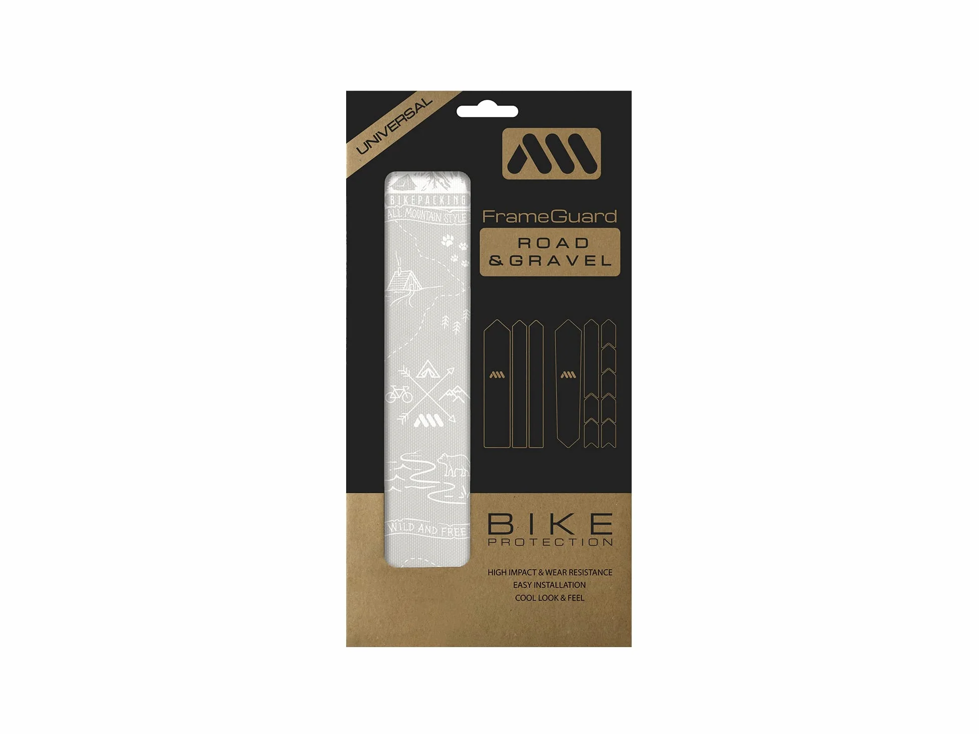 All Mountain Style AMS Frame Guard Gravel/Road - Protects Your Bike from Scratches and Dings