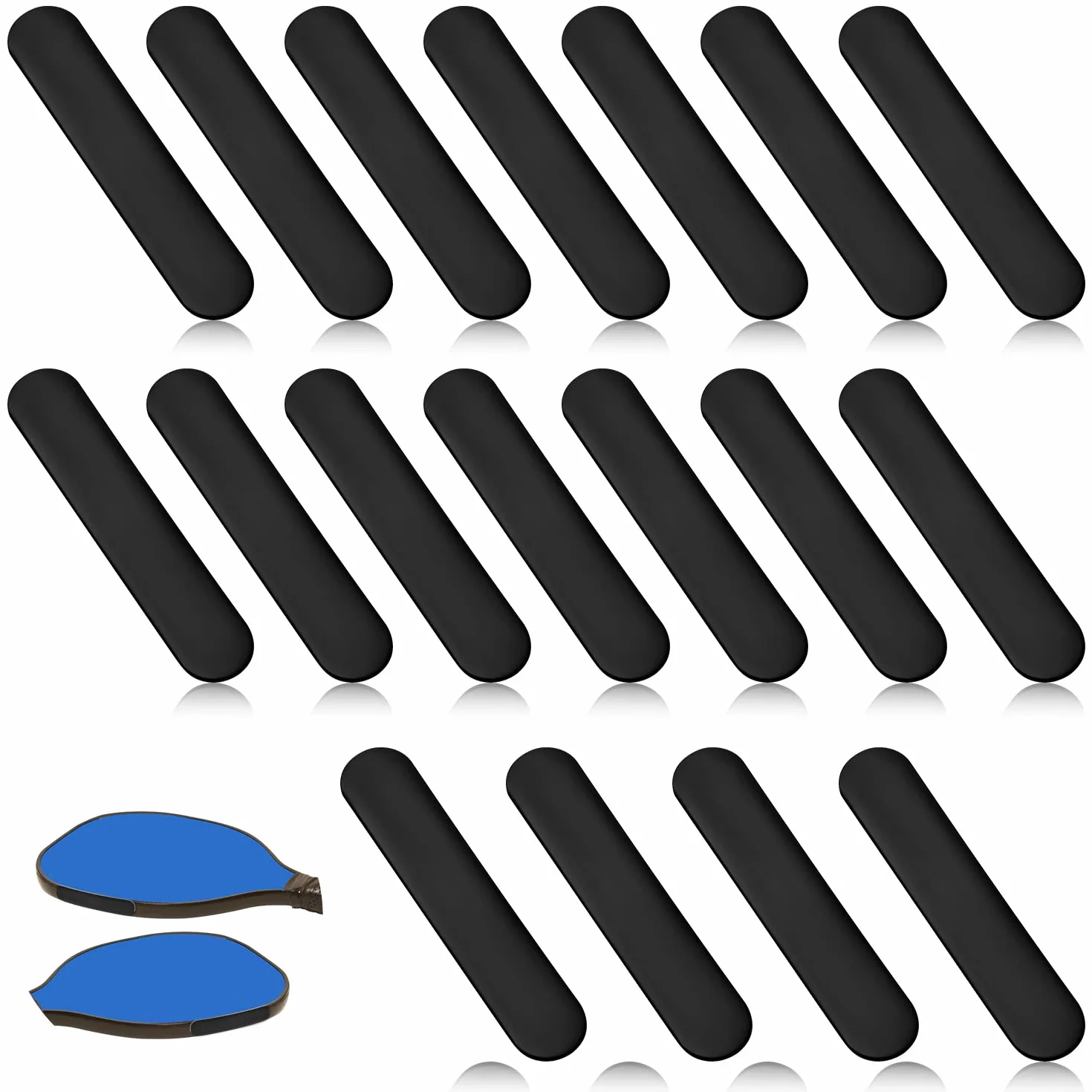 Bande de Plomb Pickleball Autocollante, 3g, Ruban de Plomb Adhésif pour Raquette, Protection de Bord, Augmentation Puissance Vitesse (Noir)