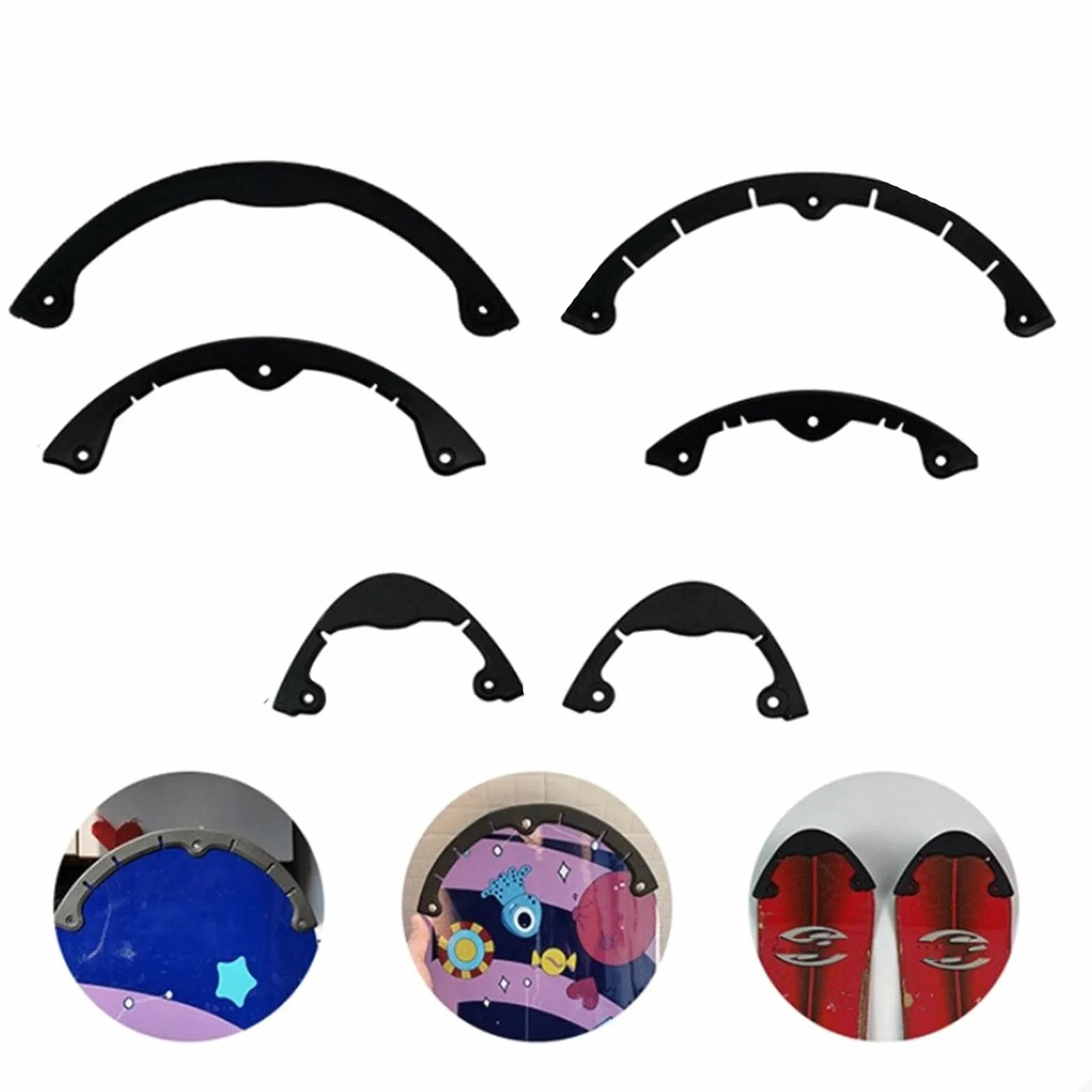 Bandes de protection en silicone pour planche à roulettes snowboard