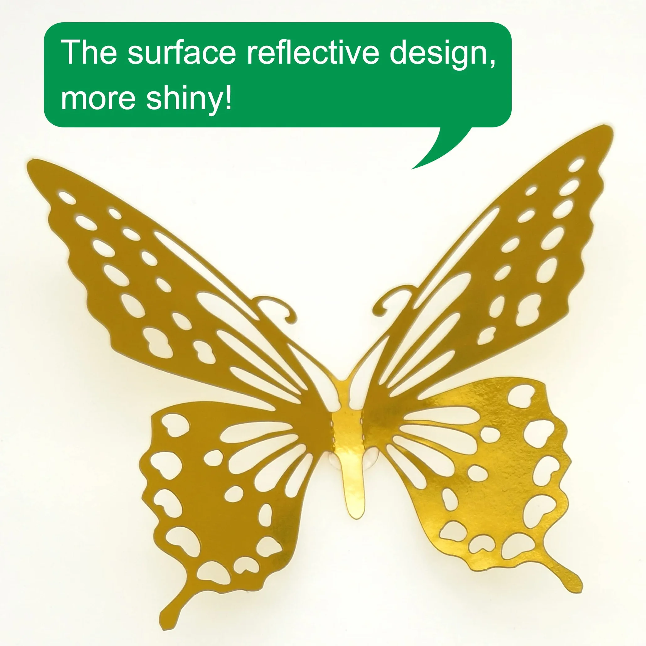 Papillon Decoration 12 pcs 3D Papillons Decoratifs Scrapbooking Stickers Muraux Decoration Murale Chambre Enfants