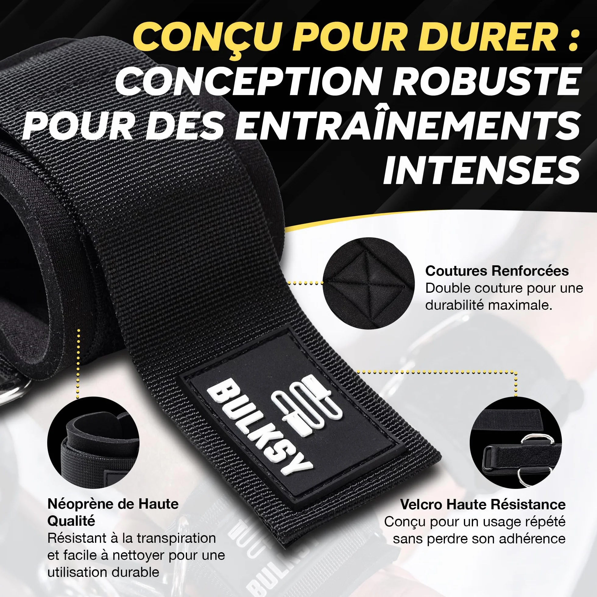 Sangle Poignet Musculation Poulie - Poignée Musculation - Accessoires Poulie Fitness