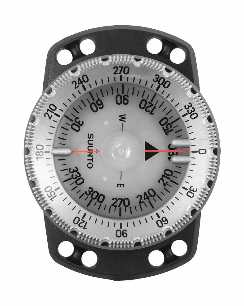 SUUNTO Dive SK-8 Boussole de Plongée Professionnelle, Compass Étanche, Cadran Phosphorescent, Large fenêtre de Lecture latérale, Visibilité Optimale Navigation Précise pour Explorations sous-Marines