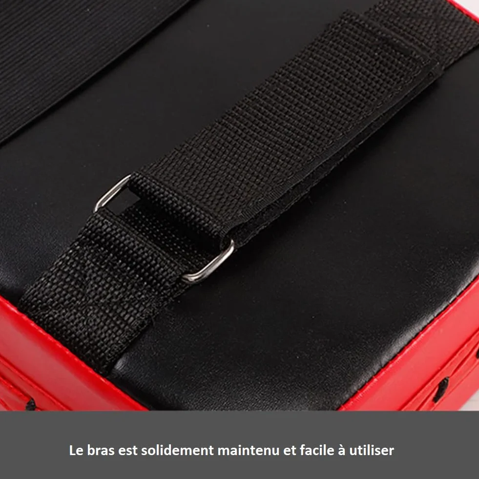 Bouclier de Frappe – Pao de Boxe & MMA | Coussin de Frappe Enfant & Adulte | Cible d’Entraînement Taekwondo, Muay-Thaï, Karate | Poignée Renforcée – Résistant, Antidérapant et Ultra Absorbant