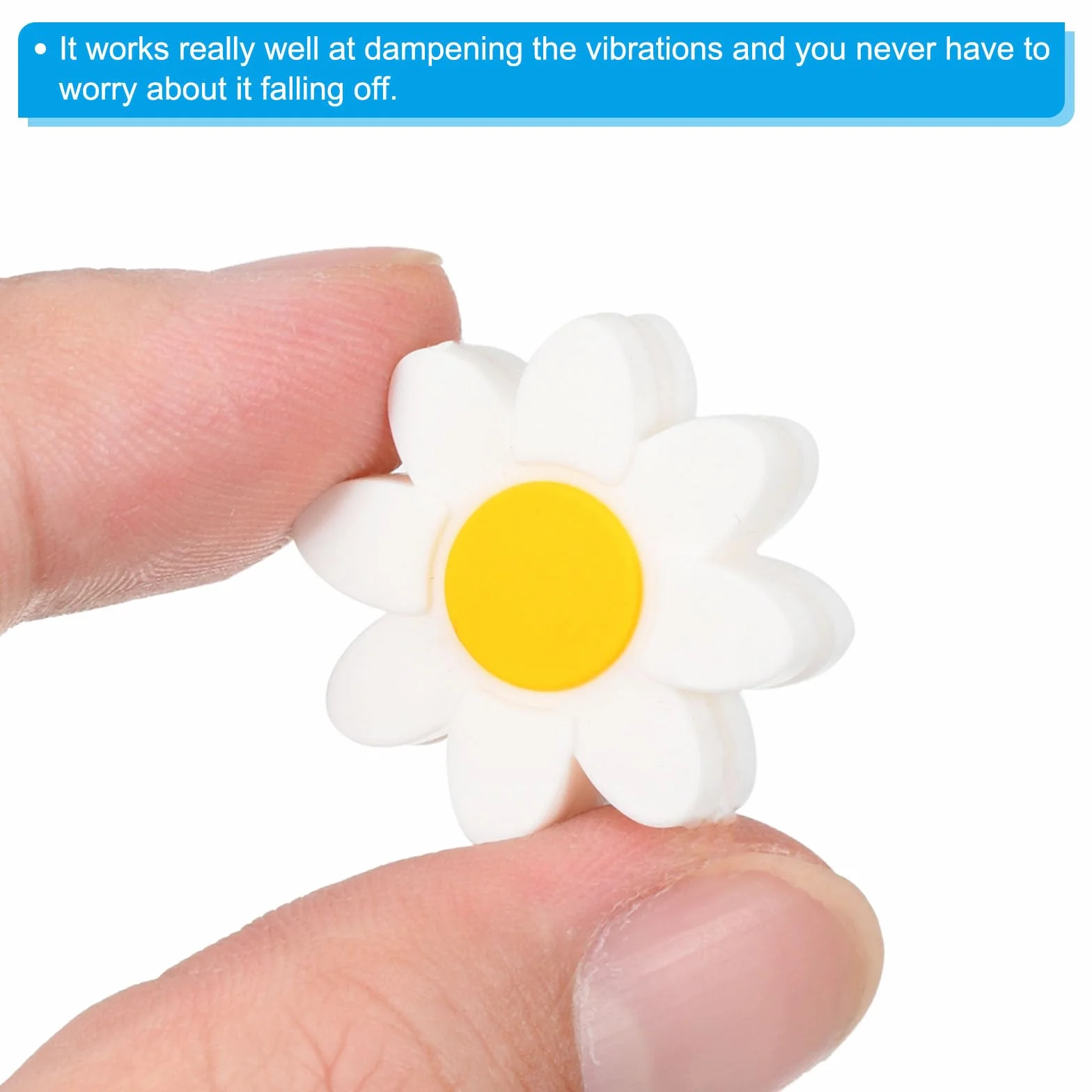 Amortisseurs De Raquette De Tennis PATIKIL, 3 Pièces en Silicone Souple pour Réduire Les Vibrations Cadeau Blanc