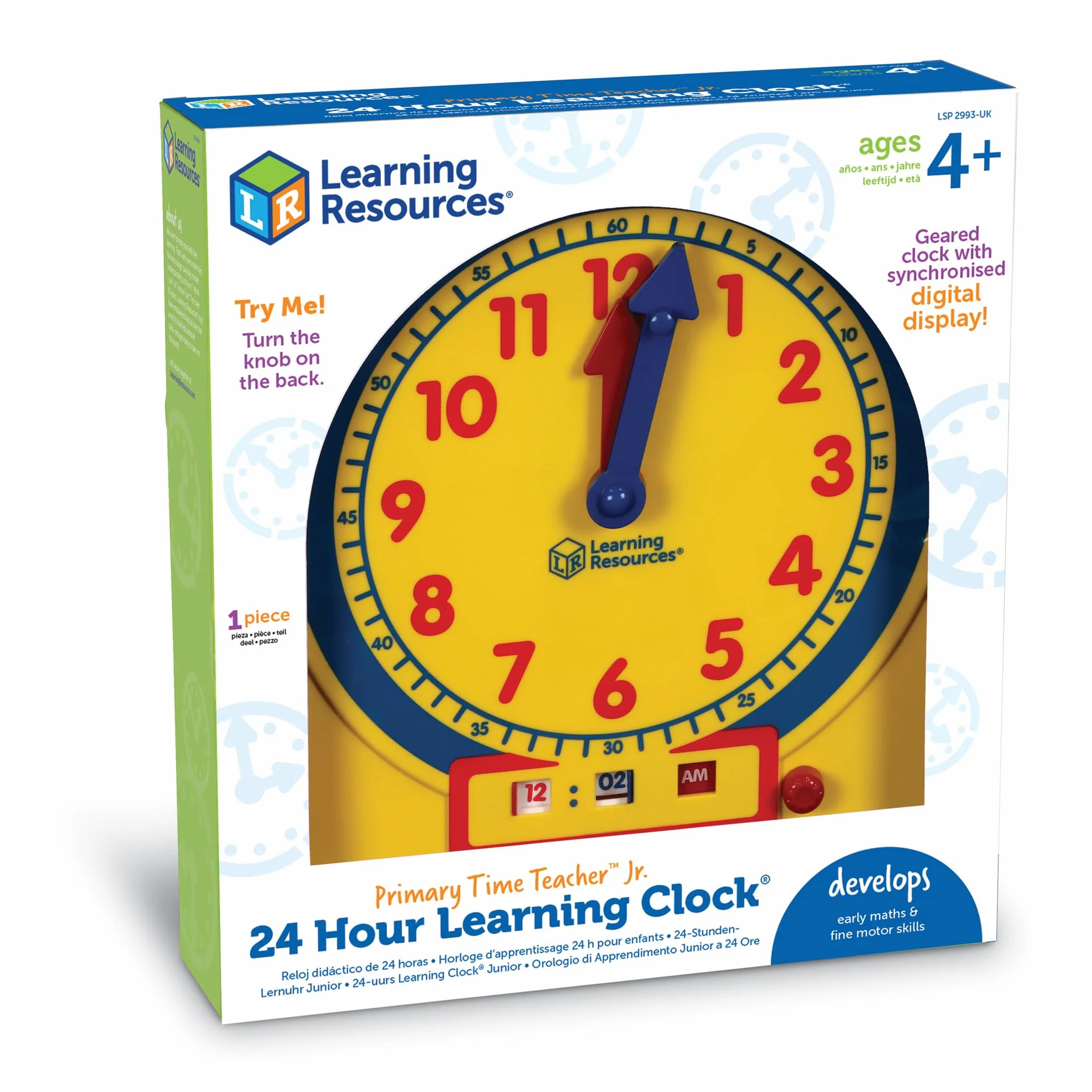 Learning Resources Ma première Horloge d'apprentissage 24 Heures