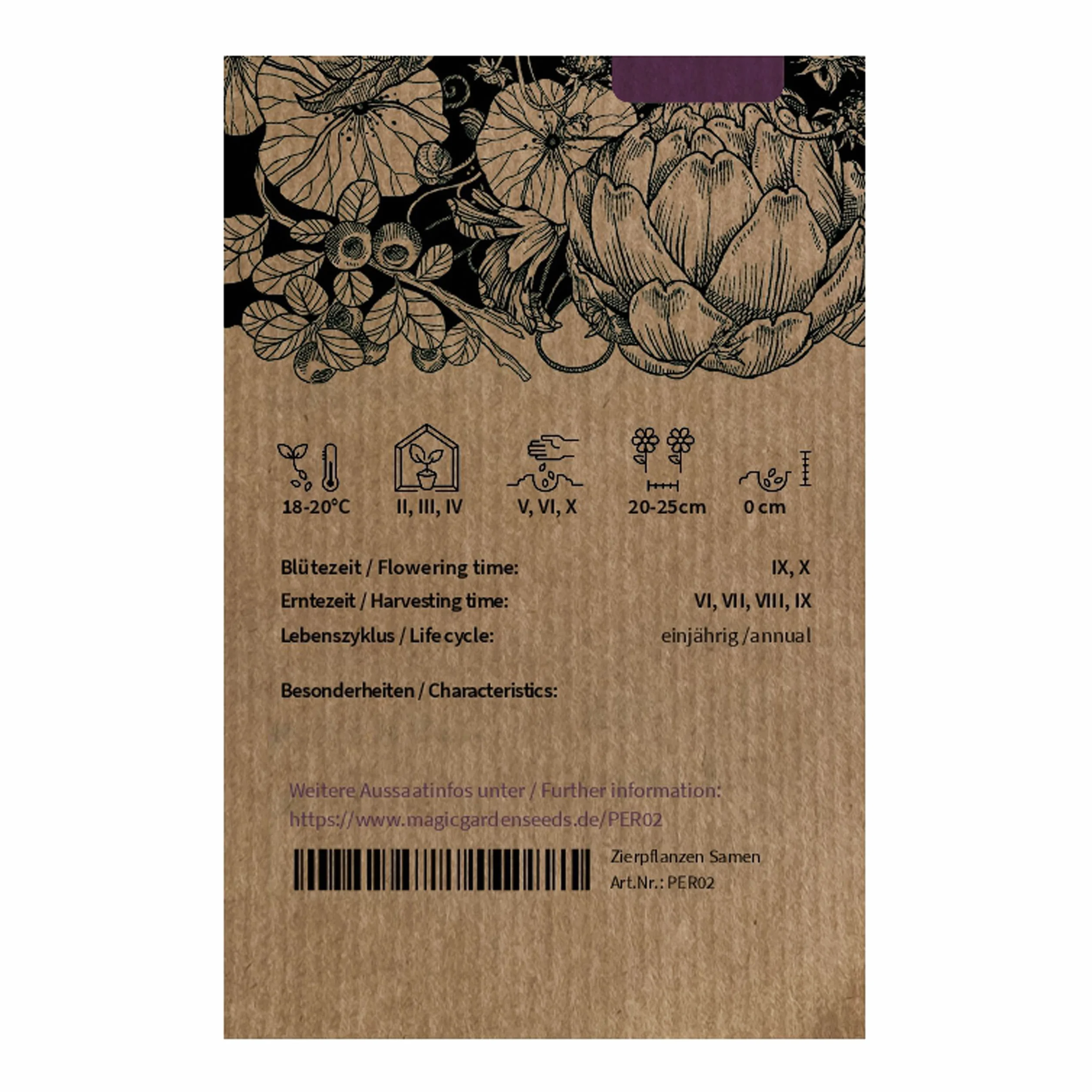 Shiso rouge Perilla frutescens 200 semences