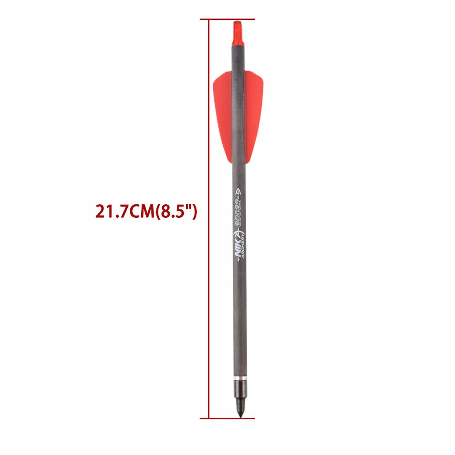 7.5 "Pouces R9 arbalète boulons flèches en Carbone 2" palettes Rouges avec tête Large 100grain pour la Chasse tir ciblage