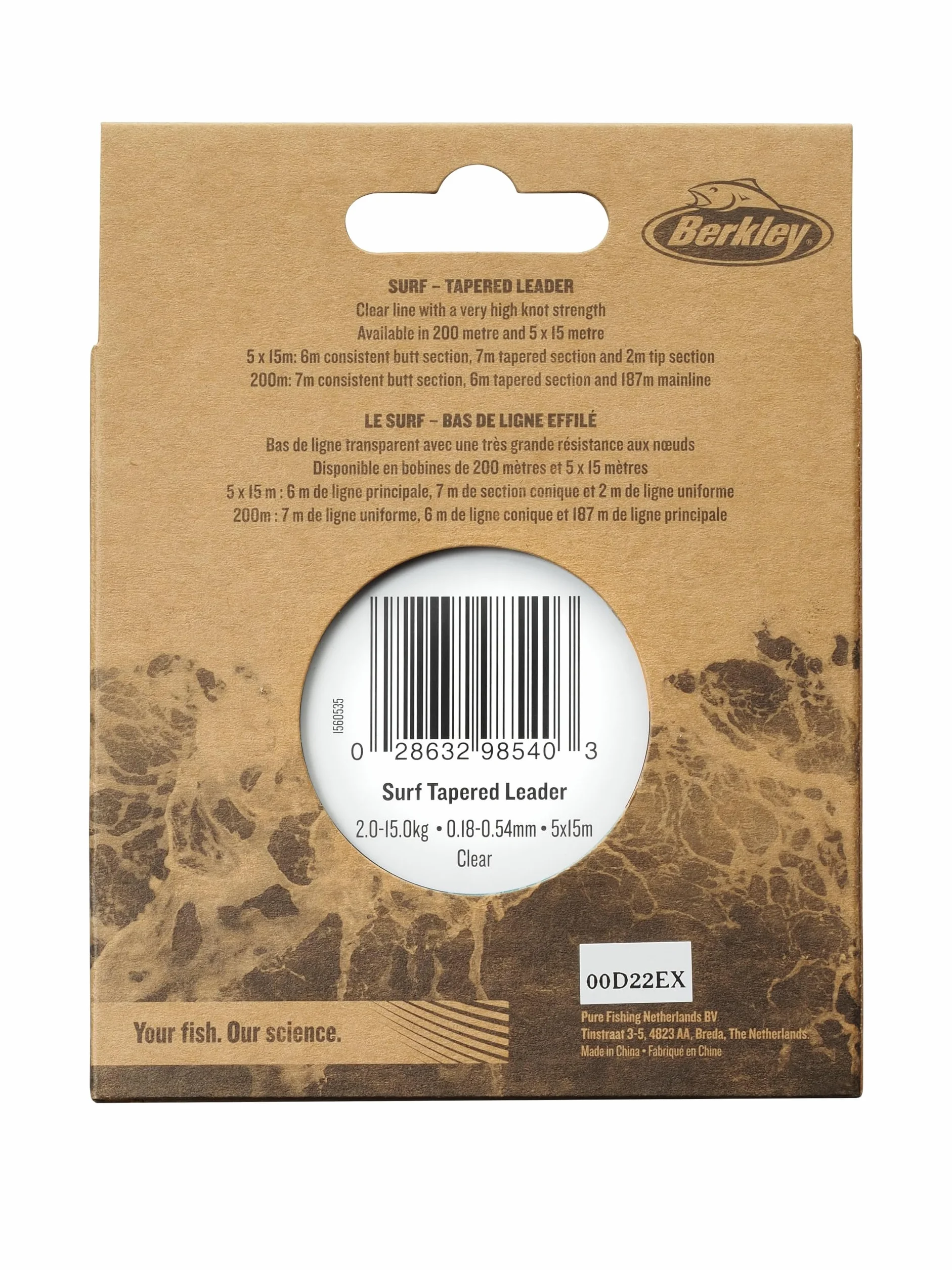 Berkley Nautil Surf Monofilament Tapered Main Fishing Line