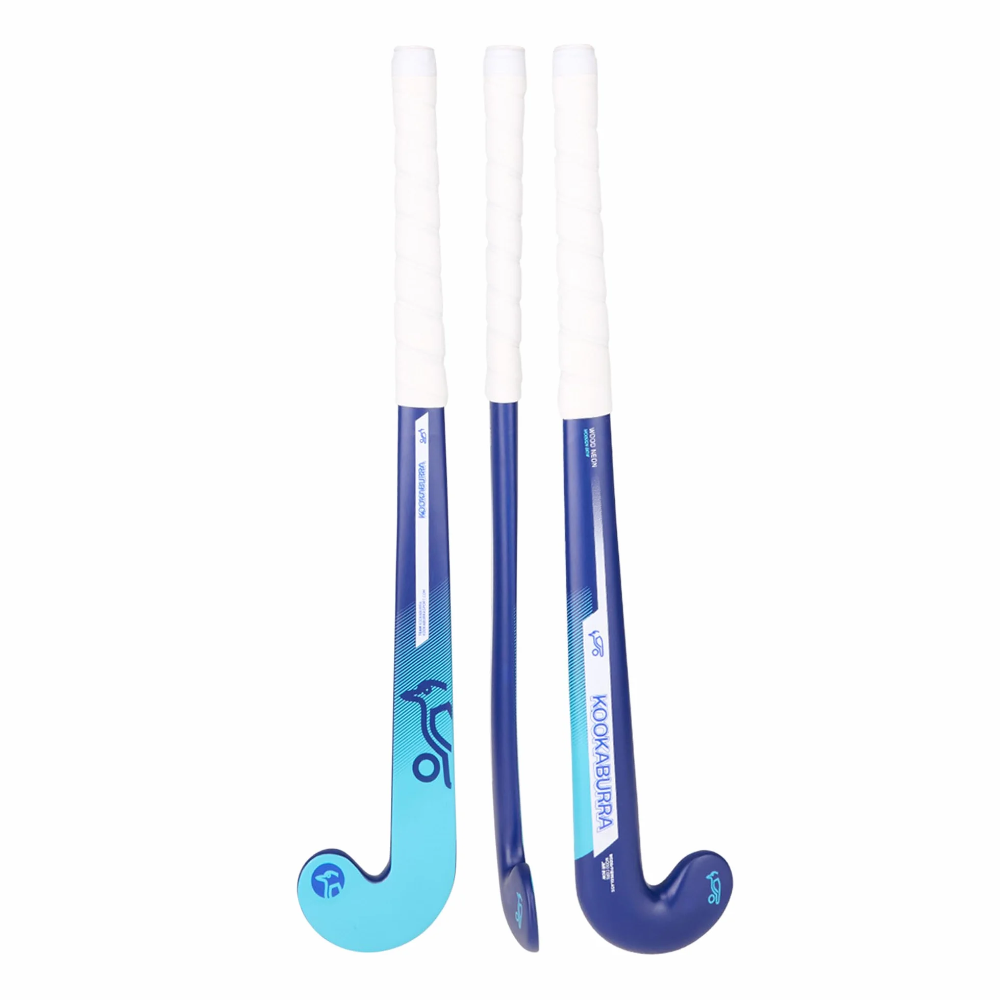 KOOKABURRA Neon Blue Junior Hockey Stick for Beginners