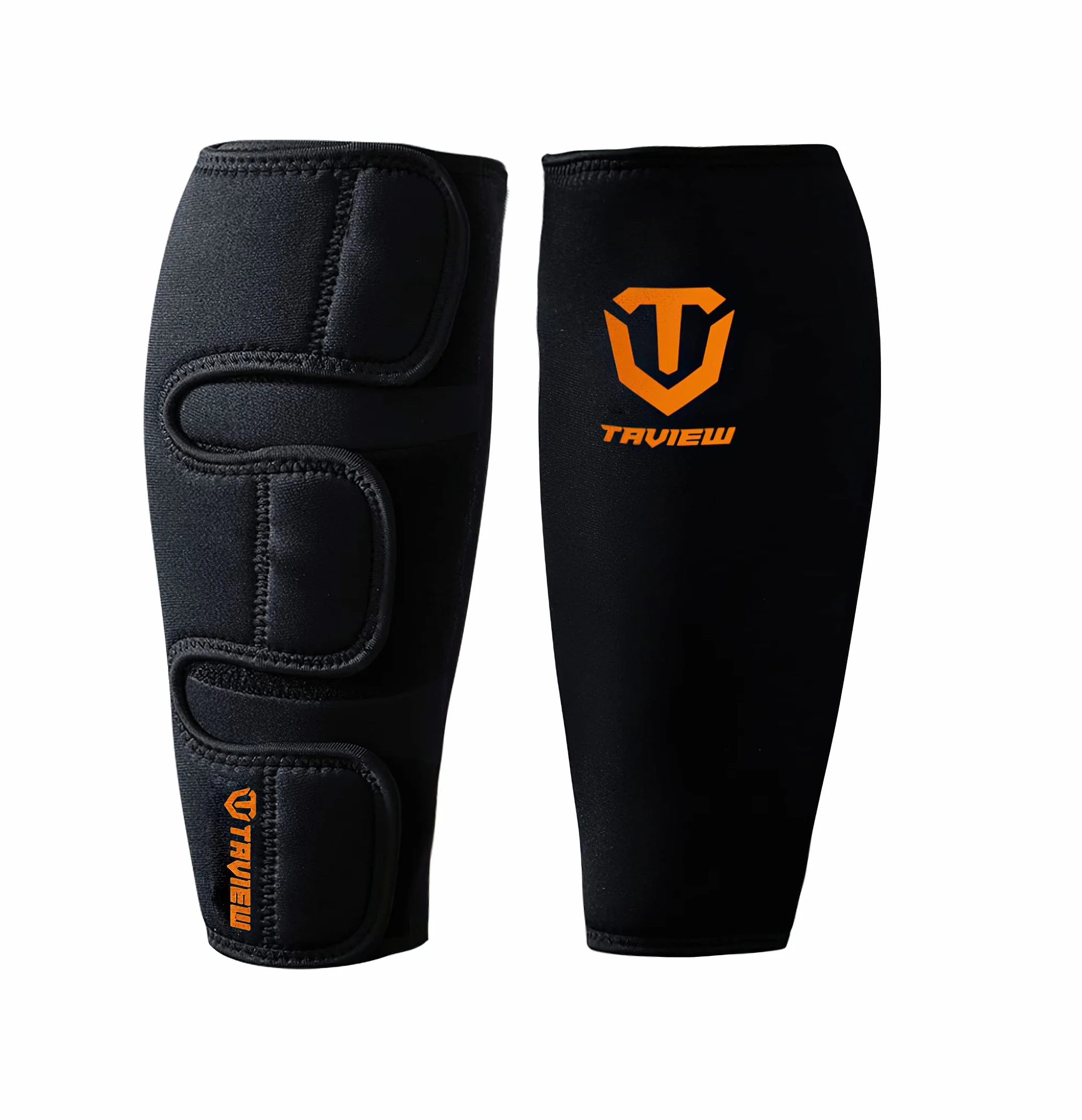 TAVIEW Protège-tibias pour haltérophilie - En néoprène de 5 mm d'épaisseur - Pour soulever les tibias, pantalons et collants d'entraînement - Protection ultime du tibia