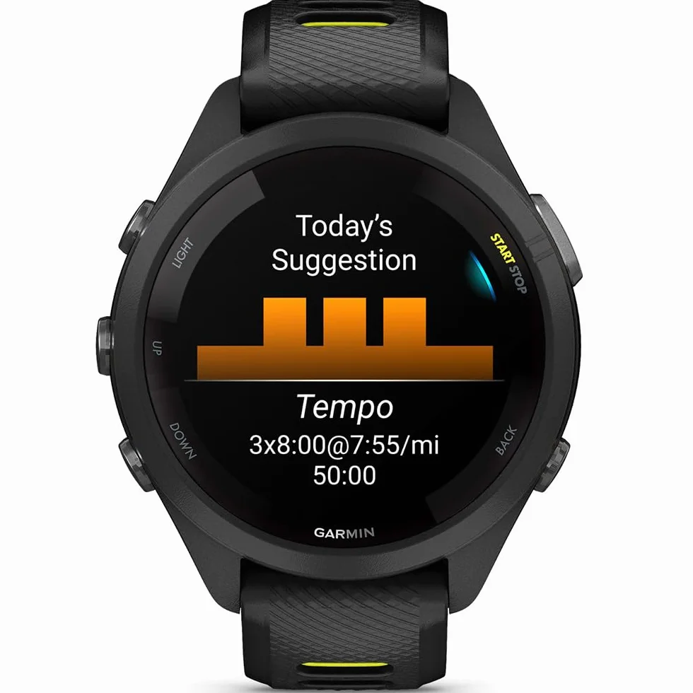 Garmin Forerunner 265S Montre intelligente GPS Noir/jaune