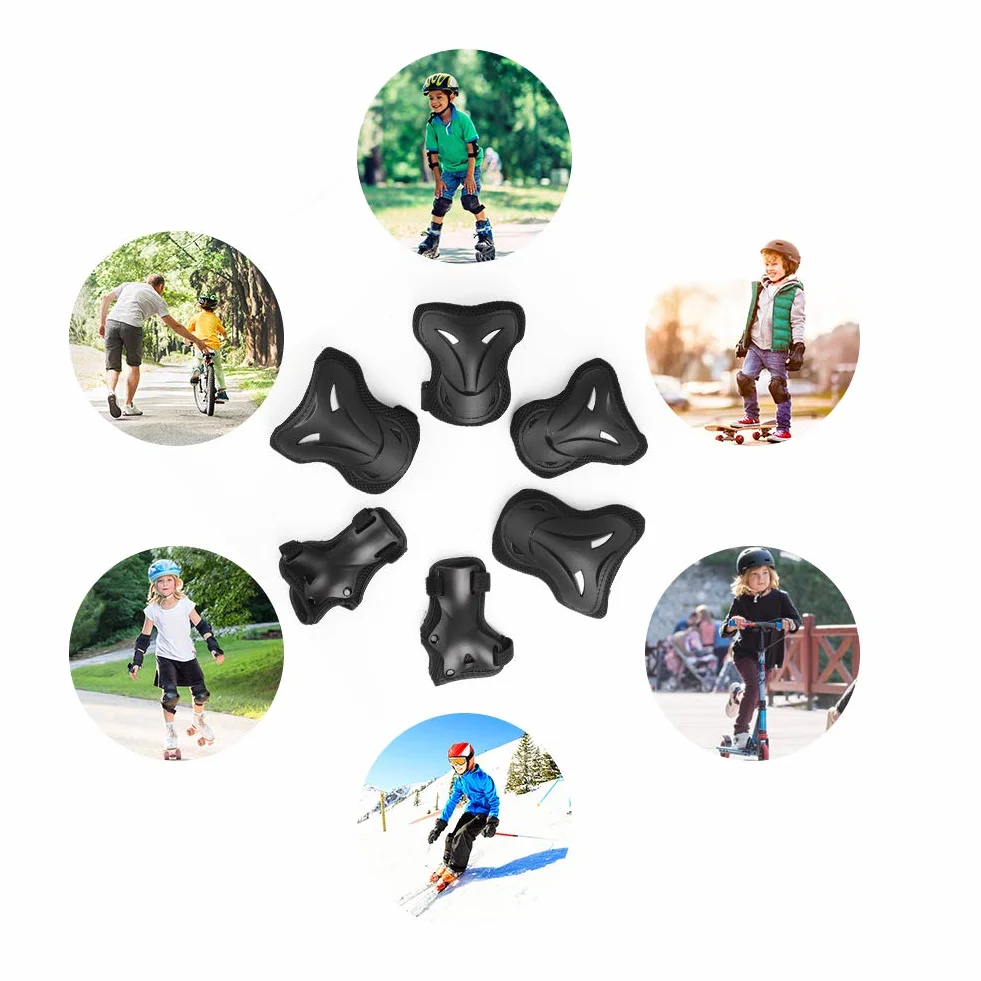 Jim's Store Sets de Protection Rollers Enfant Vélo Genouillere de Protection 5-16 Ans Ensemble de Protection Trottinette Skateboard Velo Roller Patin Sport Enfant