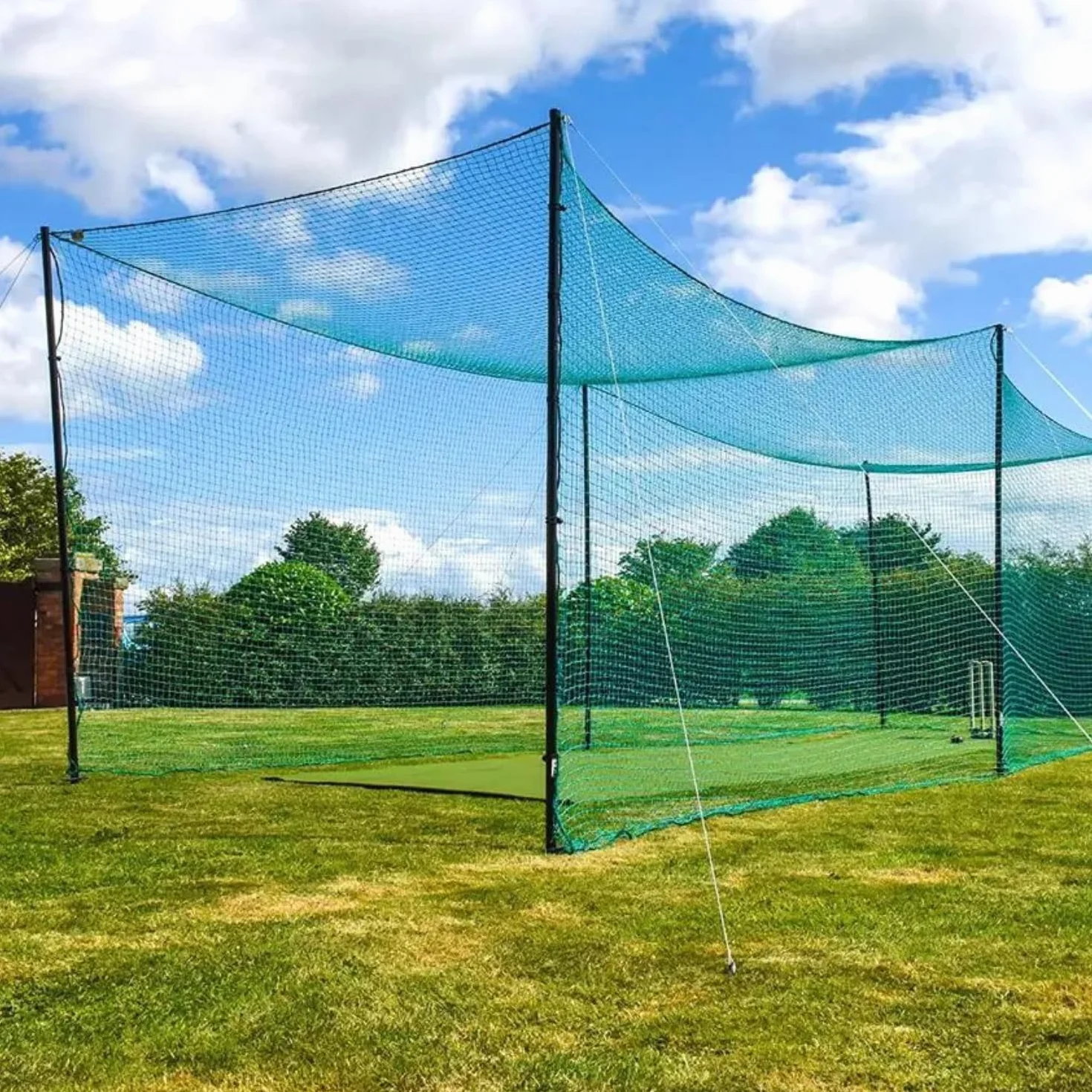 AMZ Sports Nets Filet d'entraînement de cricket régulier pour sports de plein air sur le terrain (1,5 mm d'épaisseur)