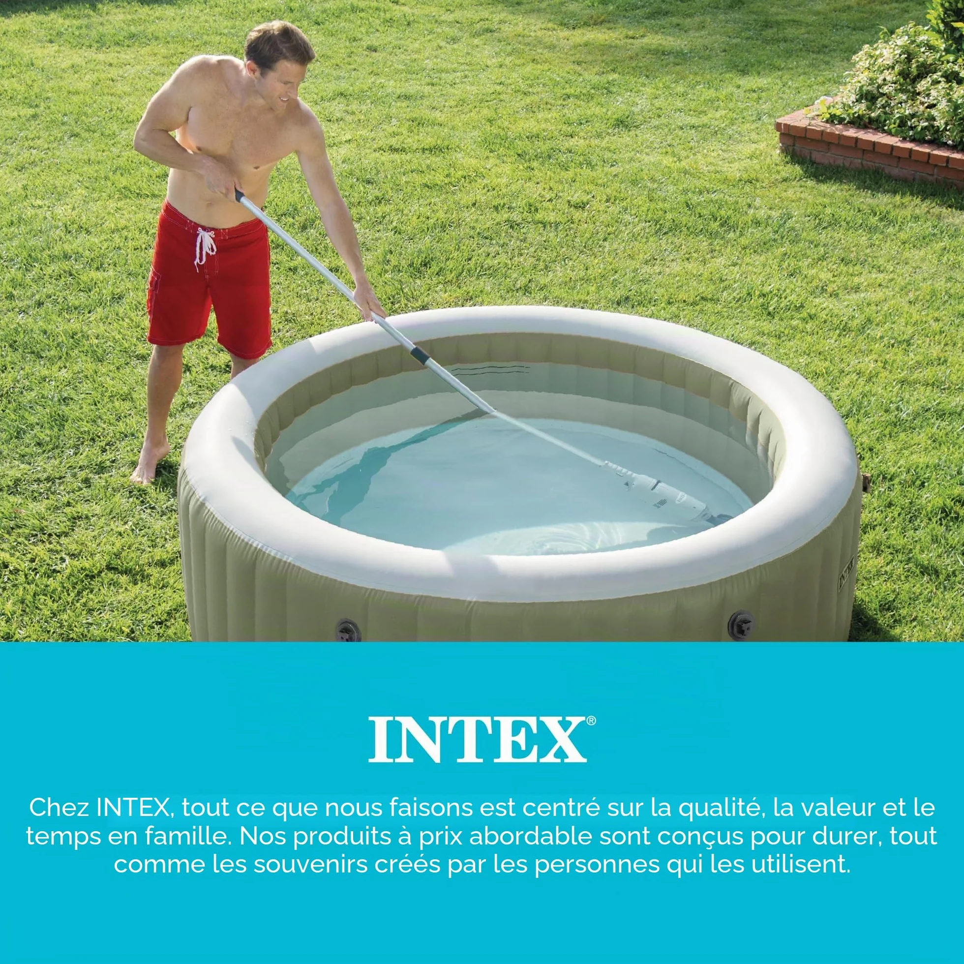Intex 28620EP Aspirateur de piscine à main rechargeable Gris