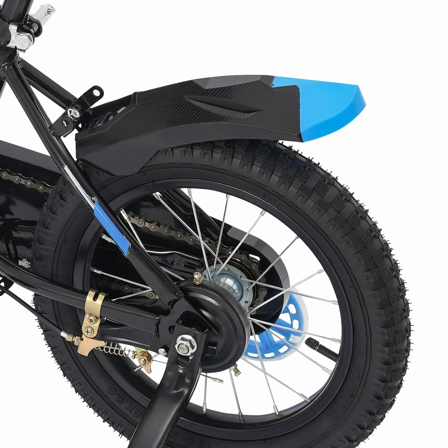 Vélo pour enfant de 14 pouces, pour garçons et filles à partir de 3 à 7 ans, vélo avec roues stabilisatrices et bouteille d'eau, hauteur réglable, double système de freinage, vélo en acier au carbone