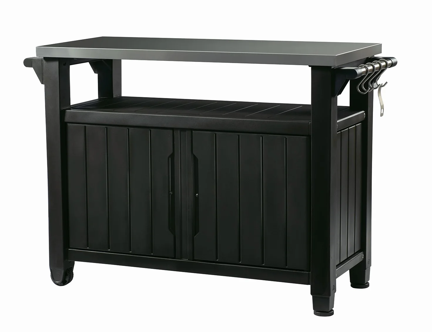 Keter Unity XL Table portable armoire de rangement Gris foncé