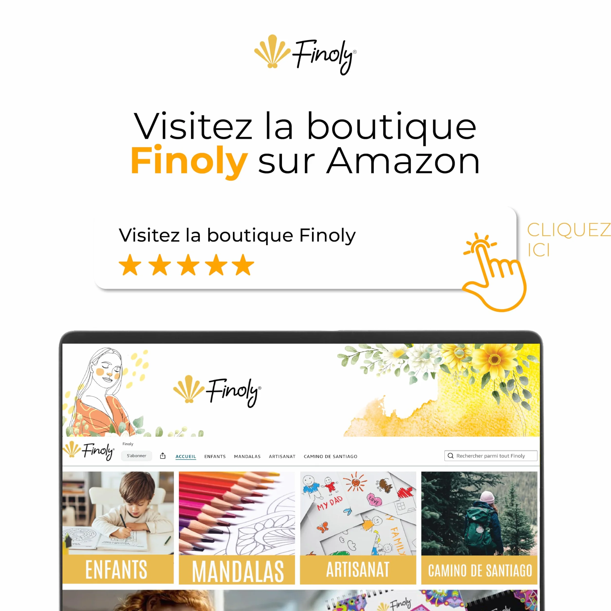 Finoly Livre de Coloriage Adulte A5 80 Dessins Cozy Anti-Stress