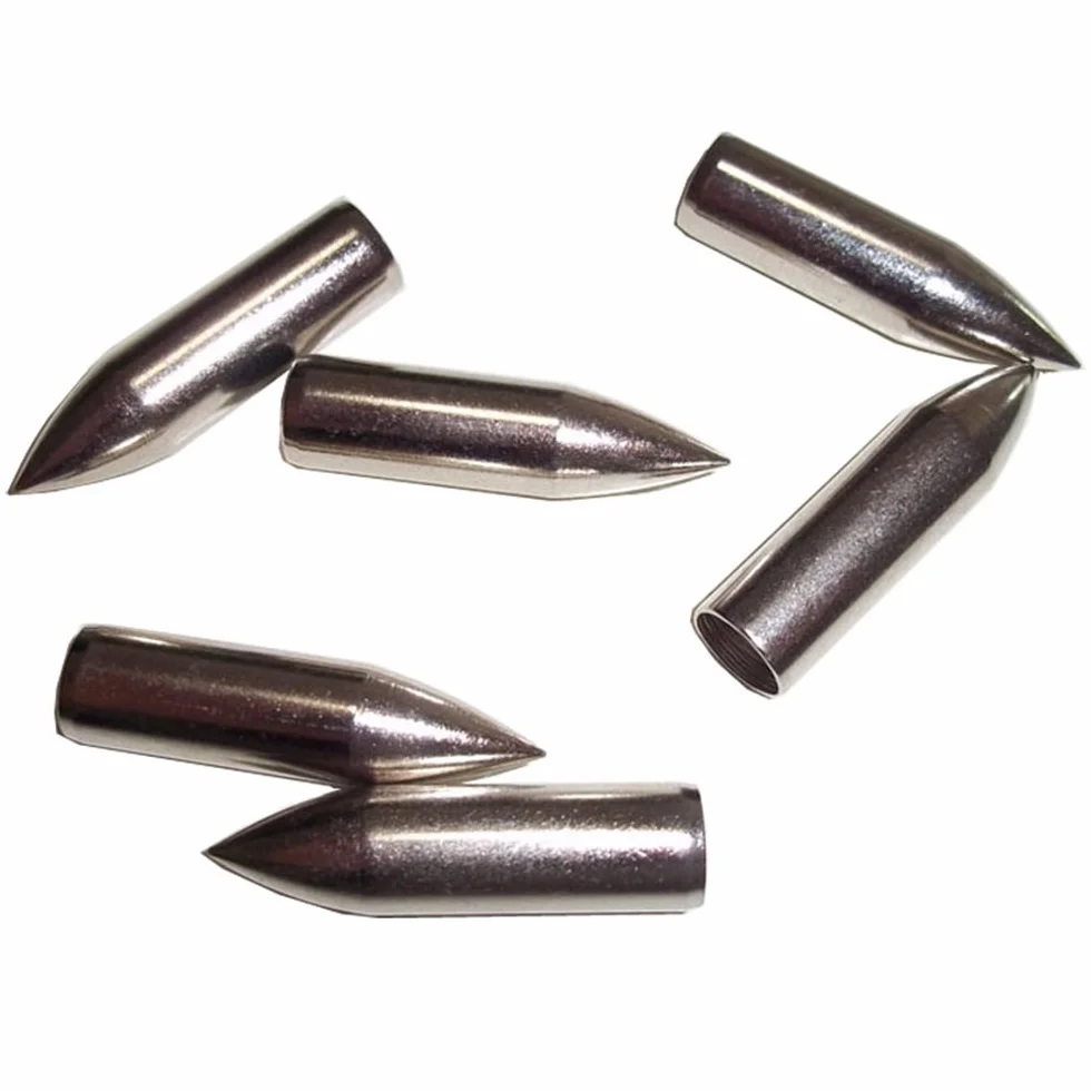 ZSHJG 24pcs Tir à l'arc Point de la flèche Boradheads de Chasse Têtes de Flèche Flèche Conseils pour ID 8mm Bois de Bambou Arbre de Flèche