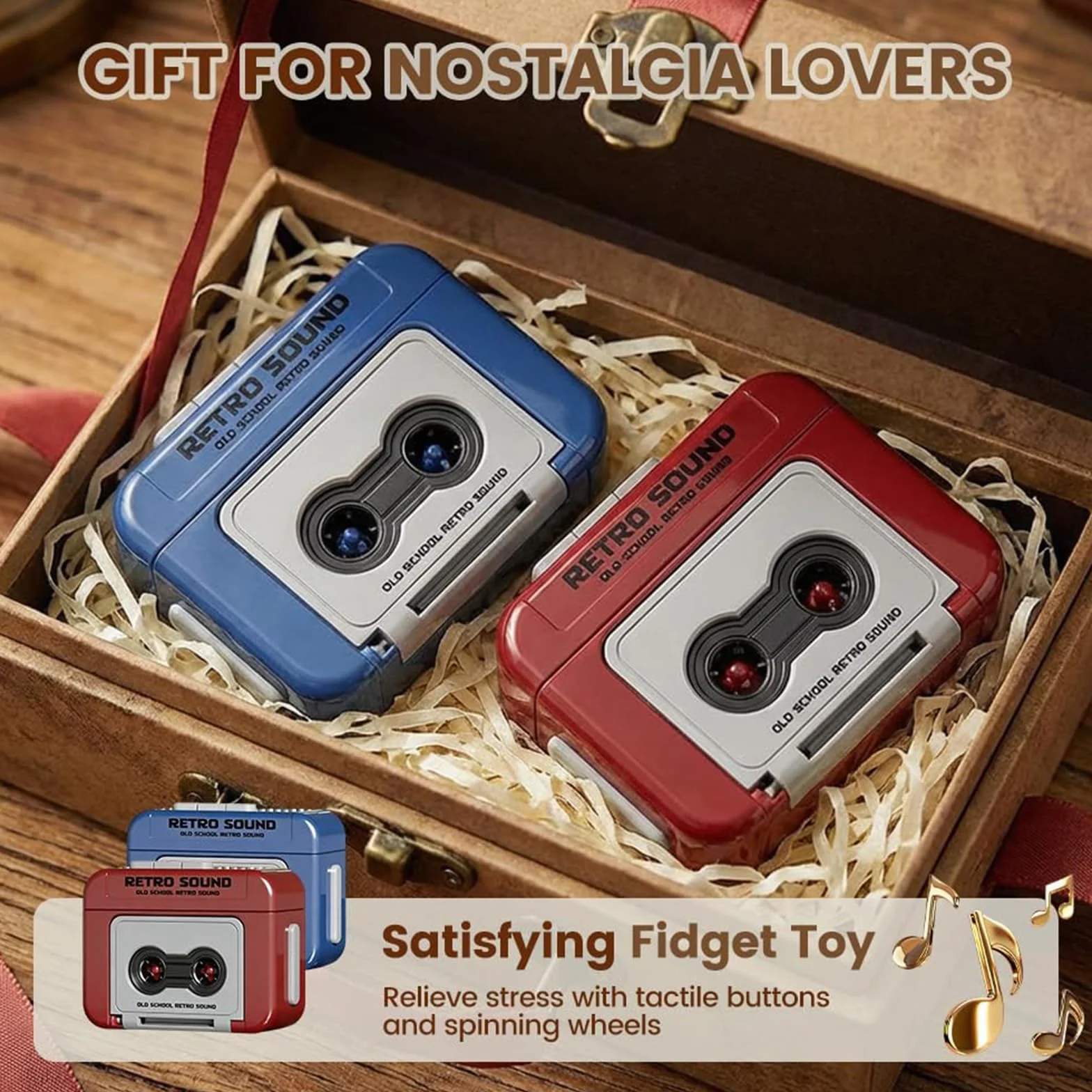 2 Pcs Retro Cassette Audio Keychain, Porte Clé Stranger Hanging Thing, Bag Phone Charm, Enregistreur De Cassettes Rétro Mini Cassettes Clés, Microcassette Enregistrable Pour Les Sacs À Dos