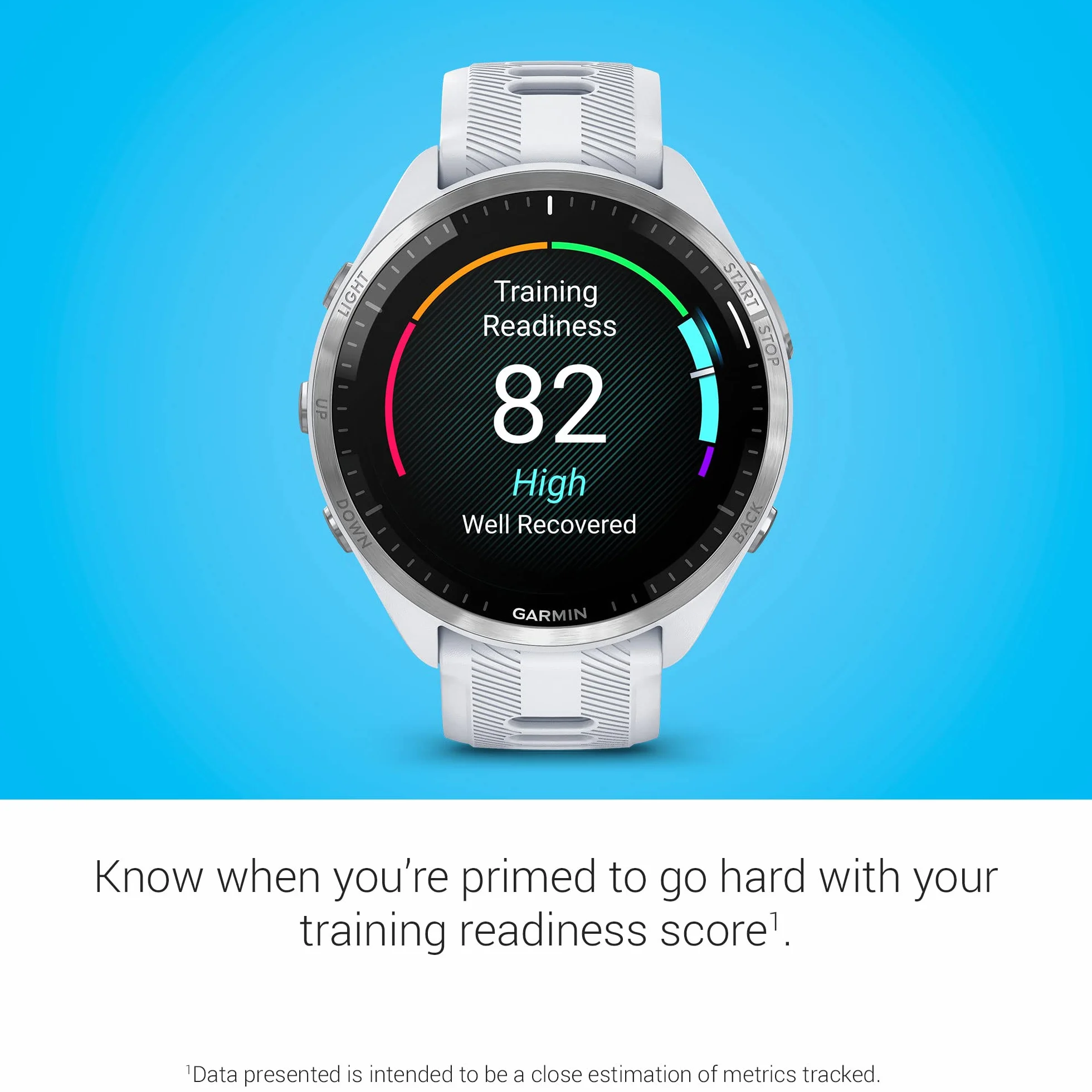 Garmin Forerunner 965 Montre Intelligente Course à Pied AMOLED Whitestone Powder Gray