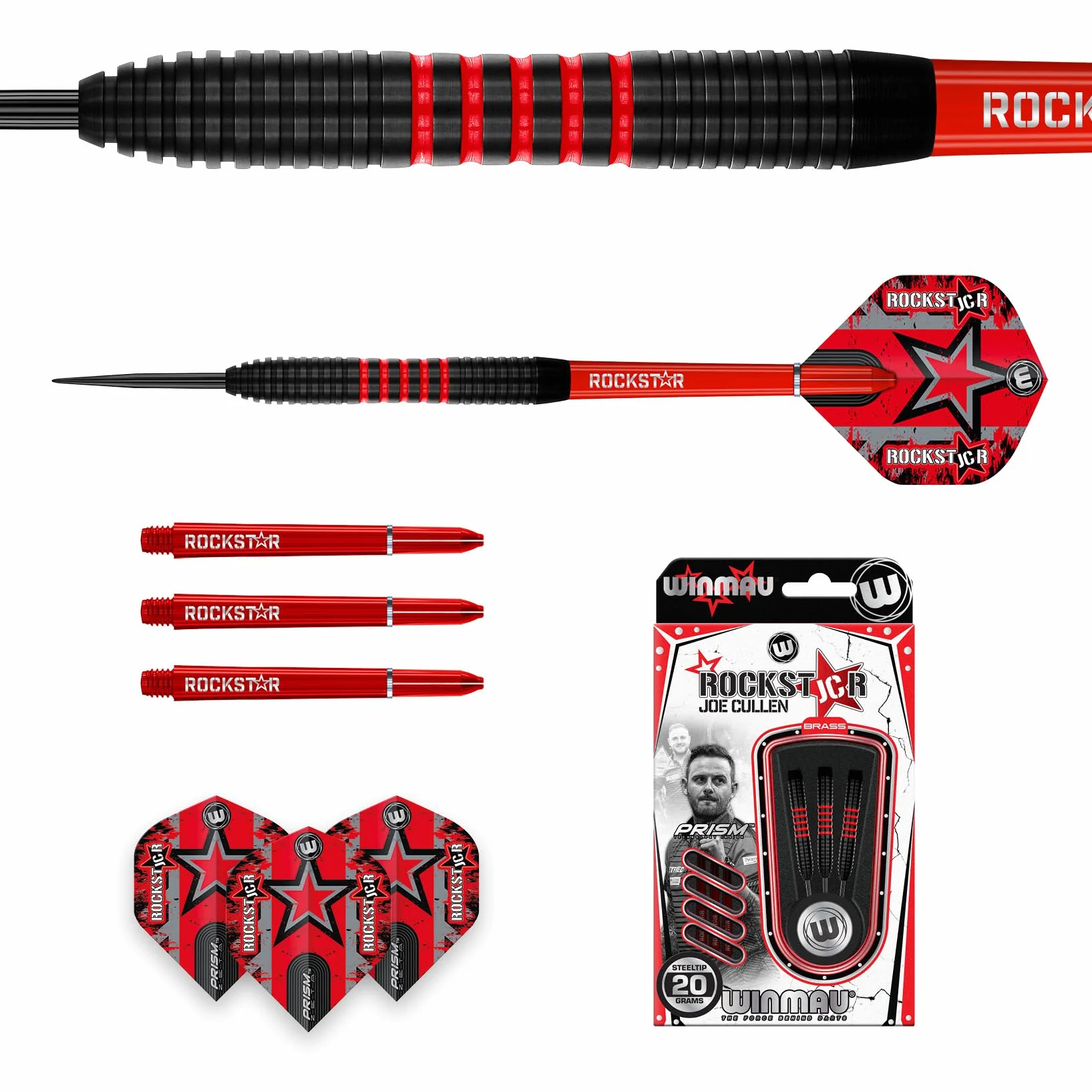 WINMAU Joe Cullen Brass - Fléchettes Pointe Acier