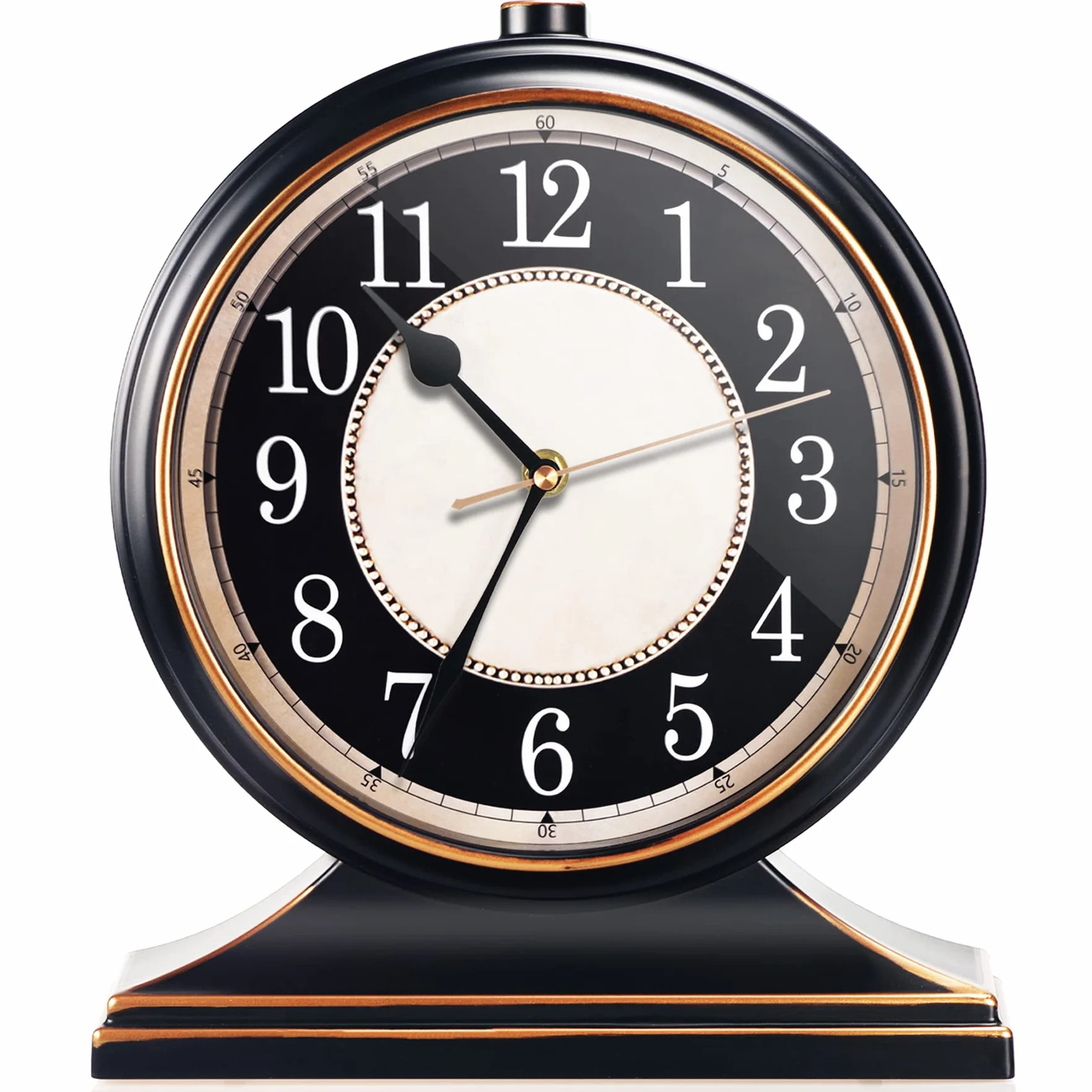 AYRELY® Horloge à Poser Vintage Silencieuse Cadran 10 Pouces Rétro pour Salon Chambre